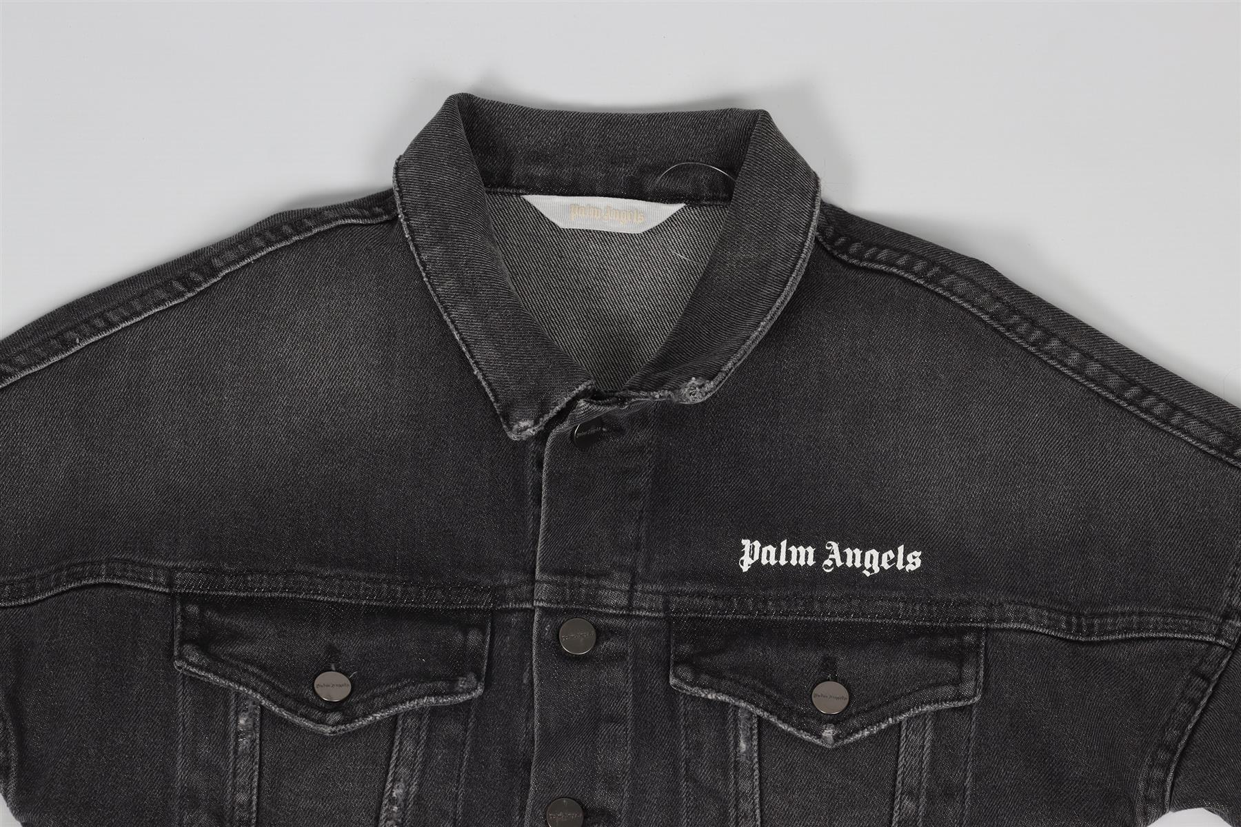 PALM ANGELS GREY KIDS BOYS JACKET 8 YEARS - Image 3