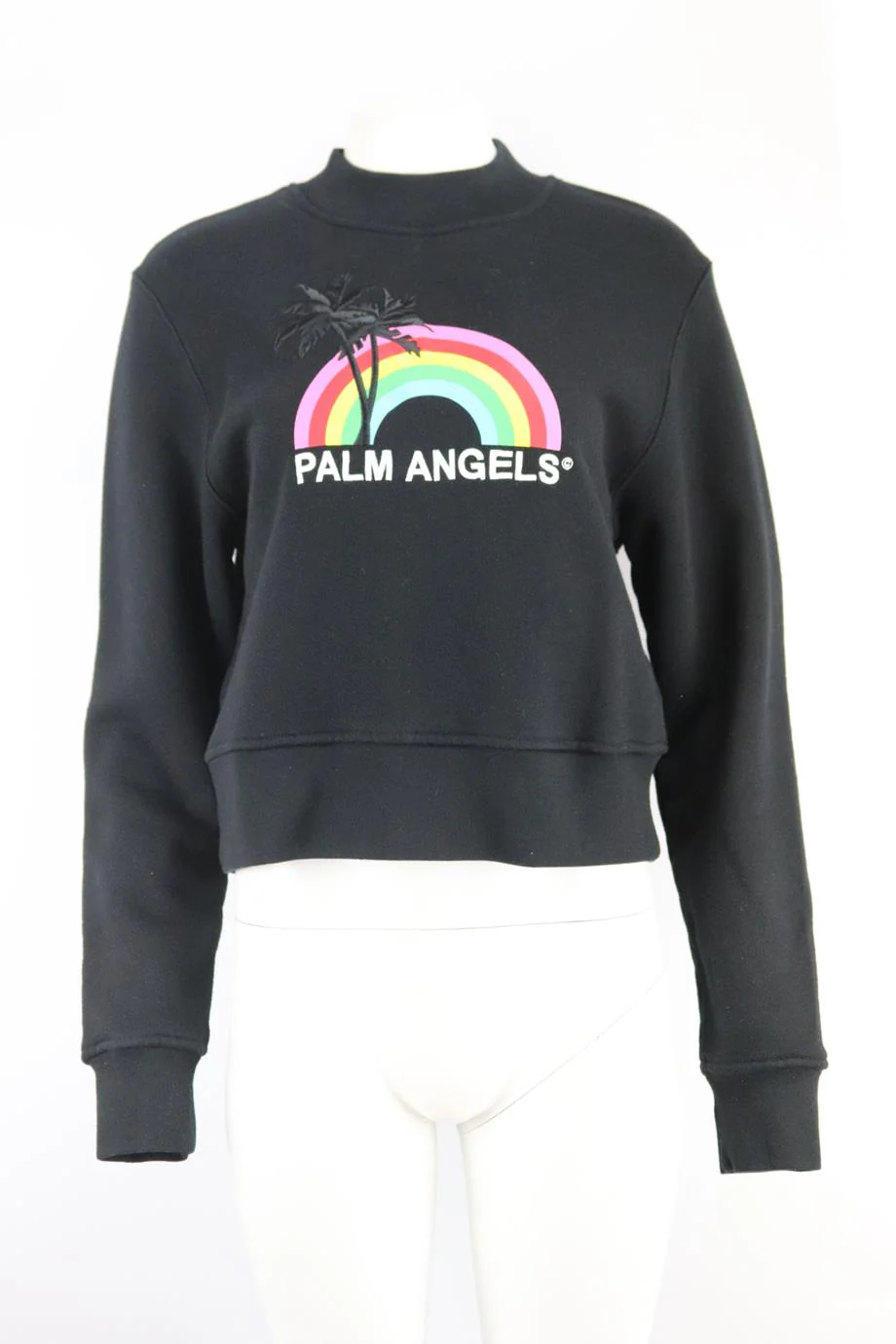 PALM ANGELS PRINTED COTTON TERRY SWEATSHIRT MEDIUM - Image 2