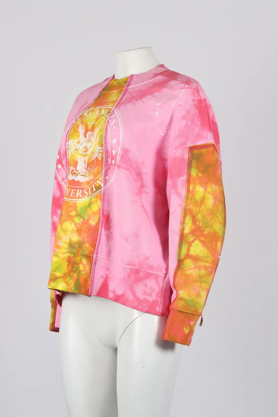 PALM ANGELS TIE DYED COTTON SWEATSHIRT SMALL - Image 3