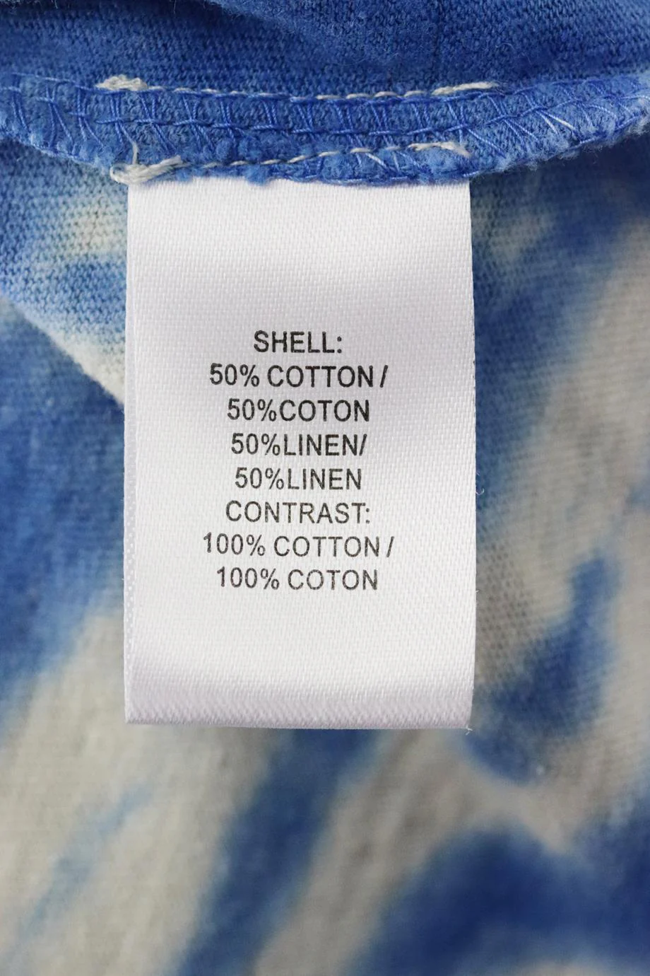 PAM AND GELA TIE DYED COTTON AND LINEN BLEND MINI DRESS SMALL - Image 6
