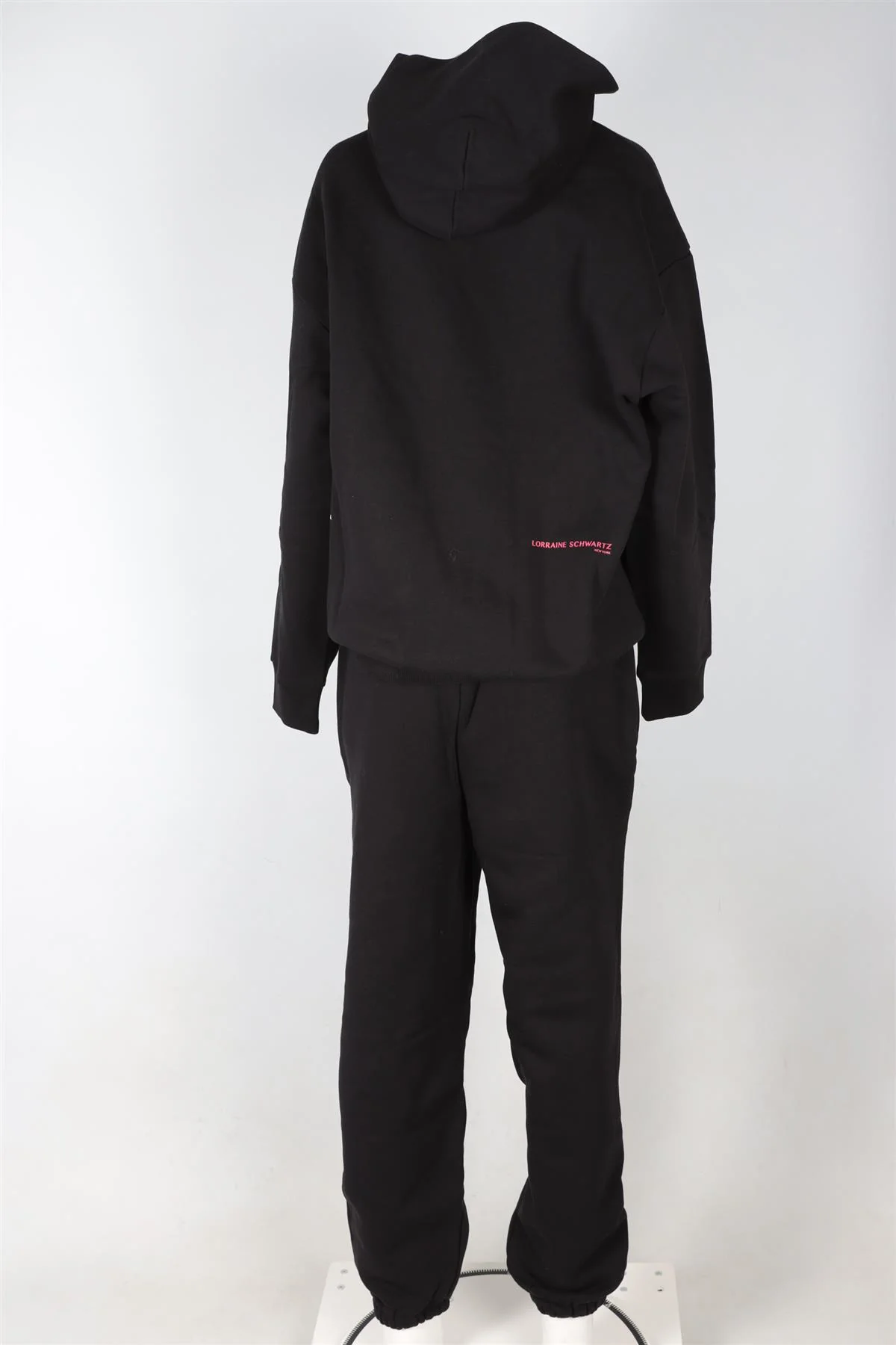 PANGAIA + LORRAINE SCHWARTZ BLACK COTTON TRACKSUIT LARGE - Image 4