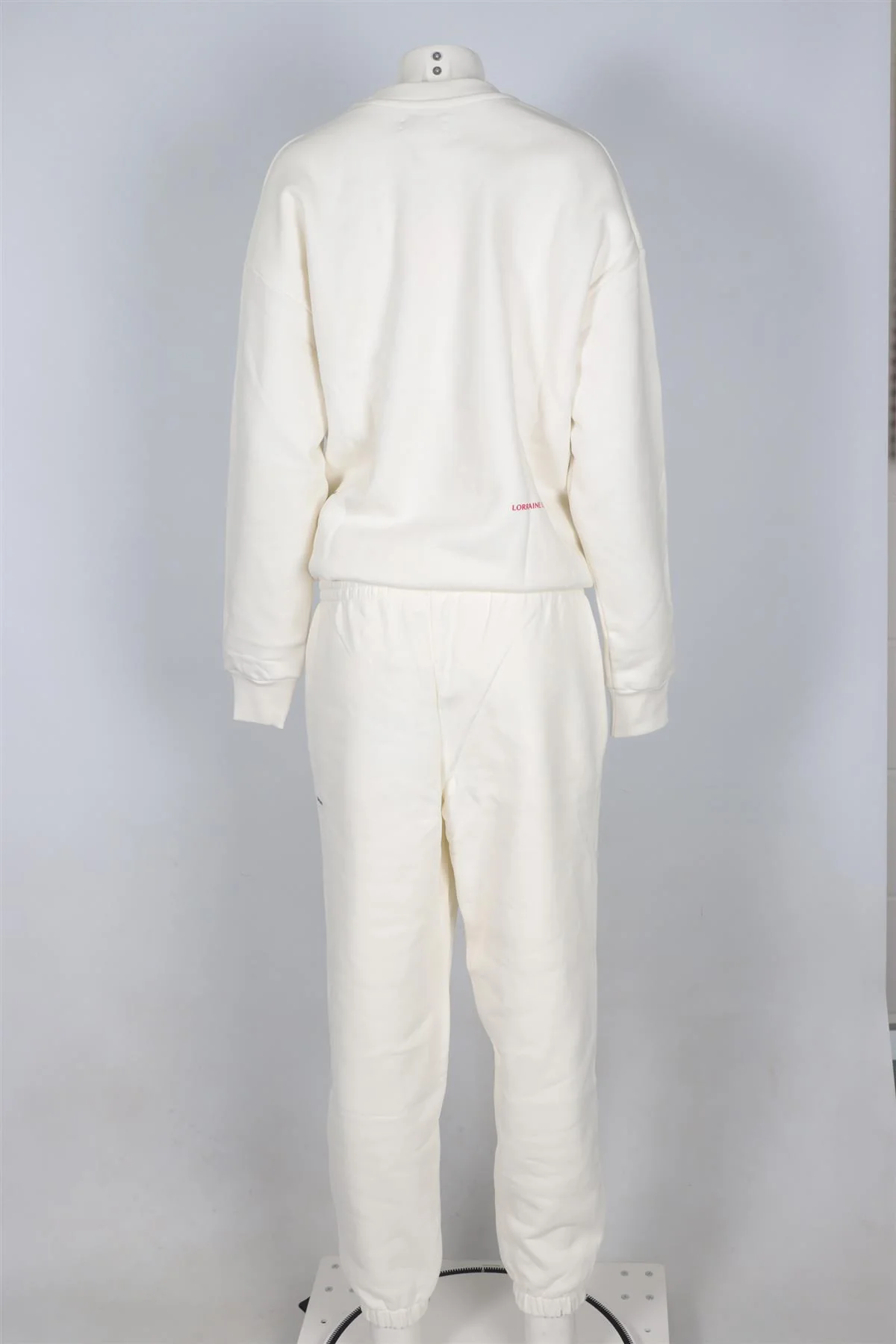 PANGAIA + LORRAINE SCHWARTZ WHITE COTTON TRACKSUIT MEDIUM - Image 4