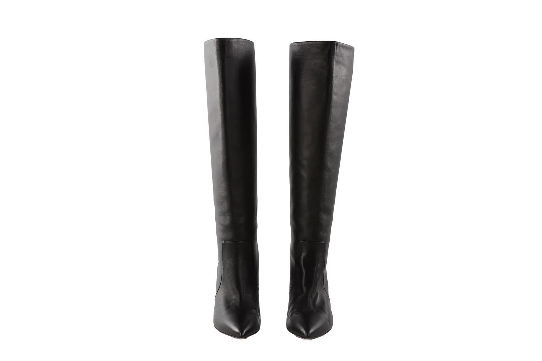 PARIS TEXAS BLACK LEATHER KNEE HIGH BOOTS EU 38.5 UK 5.5 US 8.5 - Image 3