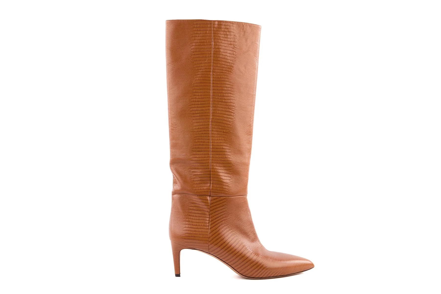 PARIS TEXAS BROWN LEATHER KNEE HIGH BOOTS EU 41 UK 8 US 11 - Image 2