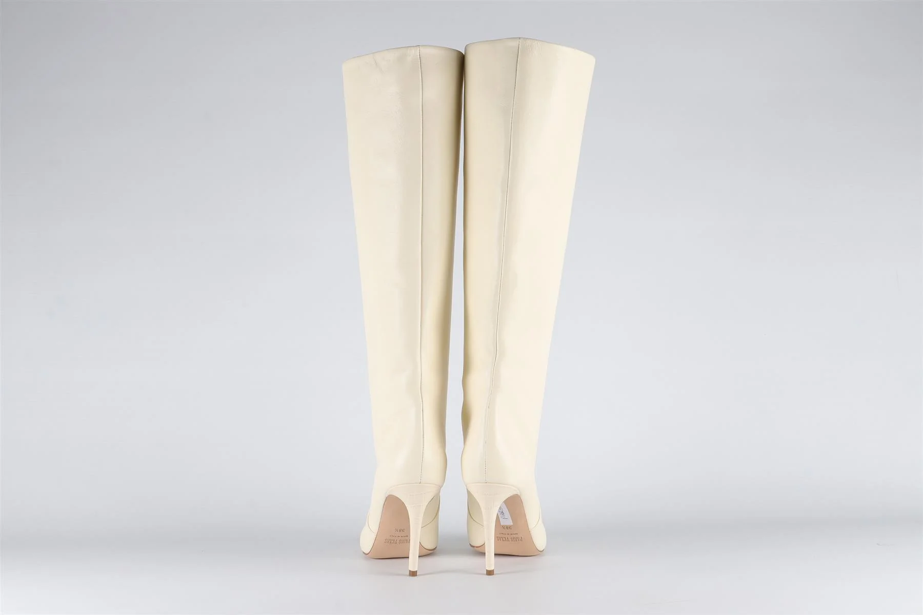 PARIS TEXAS WHITE LEATHER KNEE HIGH BOOTS EU 38.5 UK 5.5 US 8.5 - Image 5