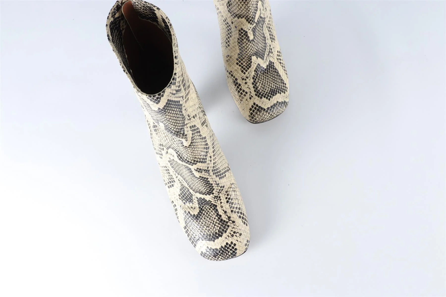 PARIS TEXAS YELLOW LEATHER ANKLE BOOTS EU 38.5 UK 5.5 US 8.5 - Image 4