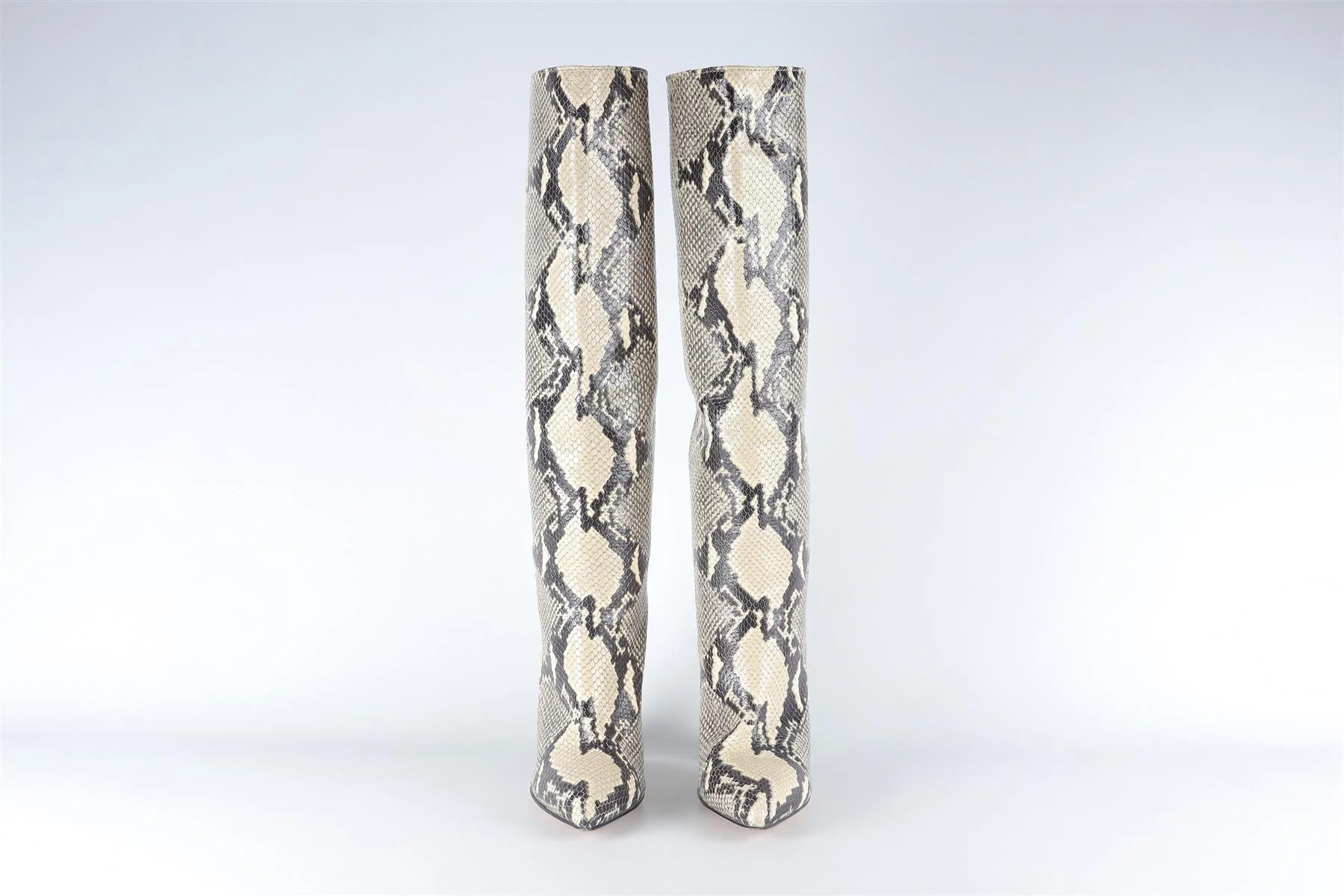 PARIS TEXAS YELLOW LEATHER KNEE HIGH BOOTS EU 38 UK 5 US 8 - Image 3
