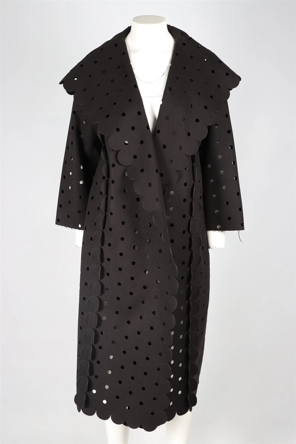 PASKAL BLACK WOOL COAT MEDIUM - Image 2