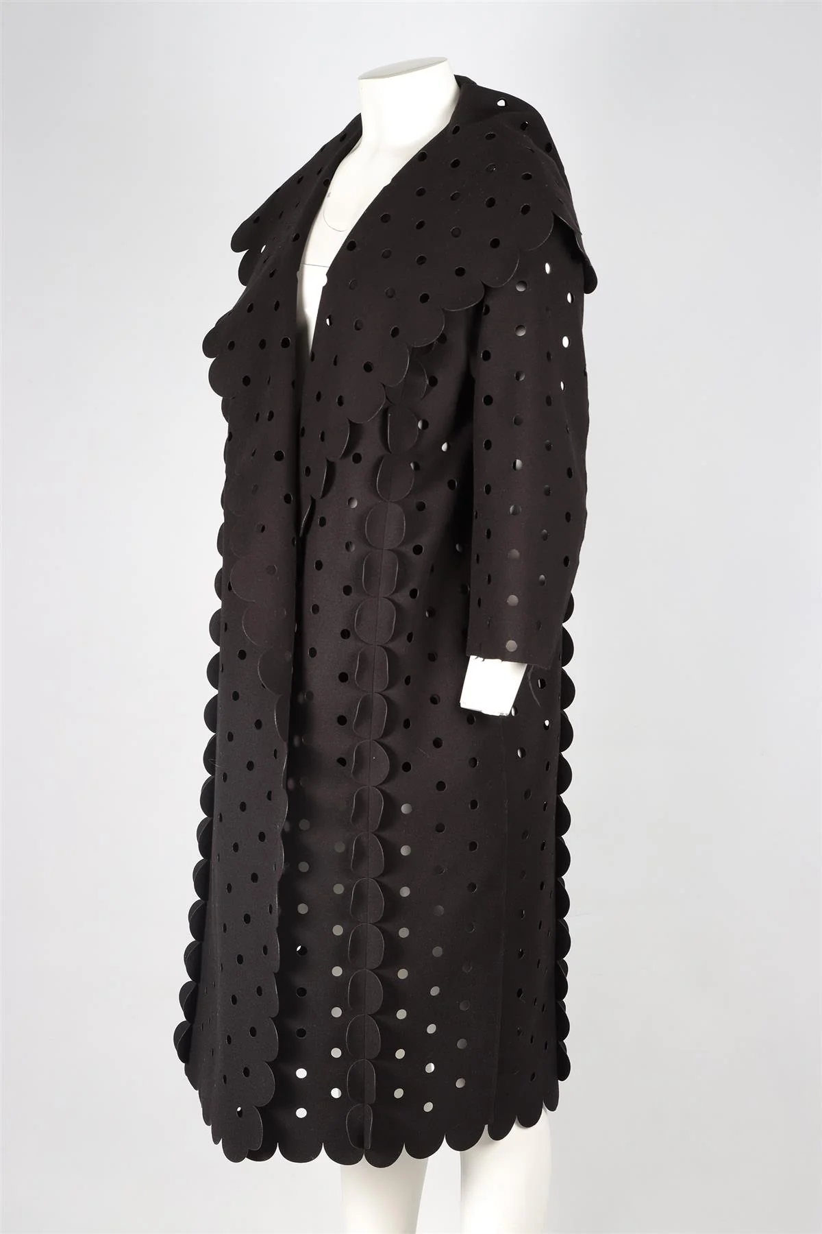 PASKAL BLACK WOOL COAT MEDIUM - Image 3