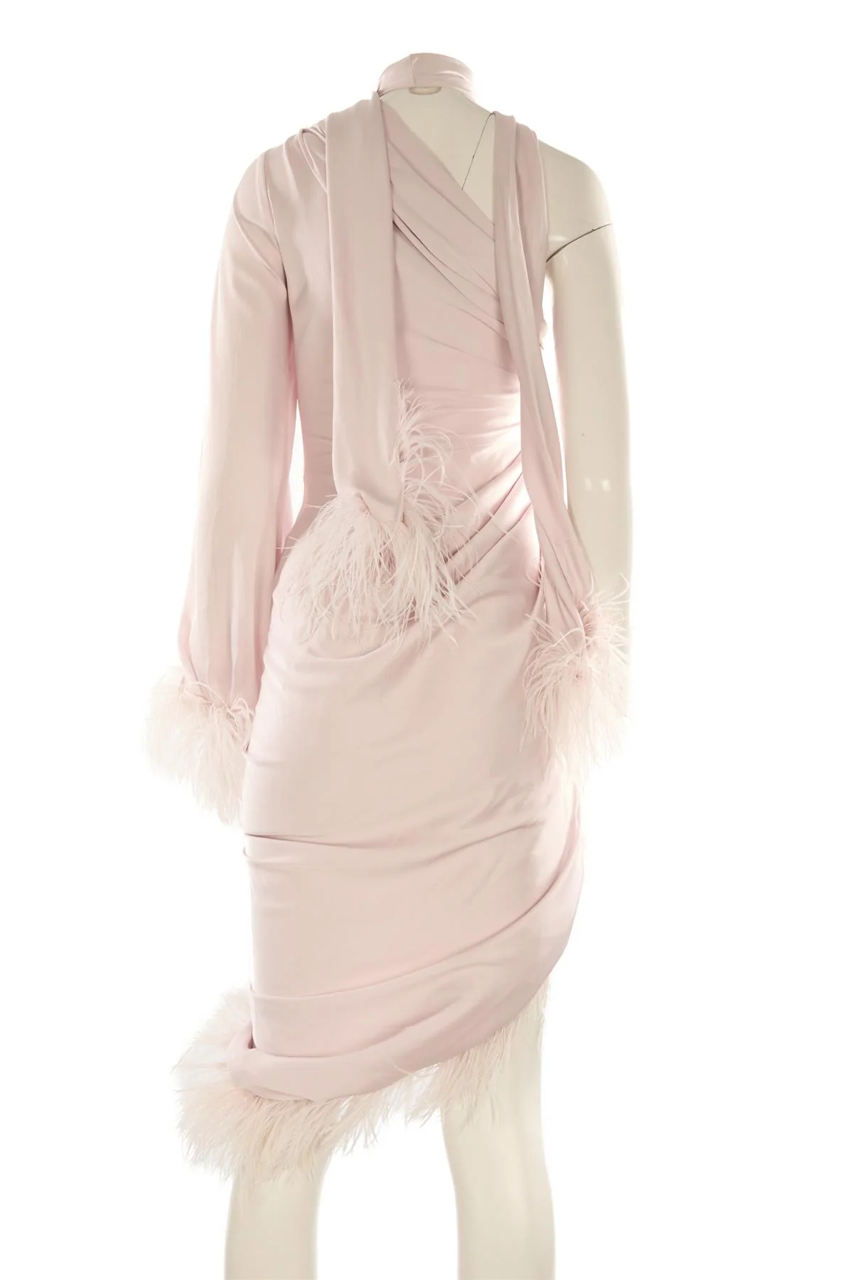 PATBO PINK SILK MIDI DRESS US 2 UK 6 - Image 4