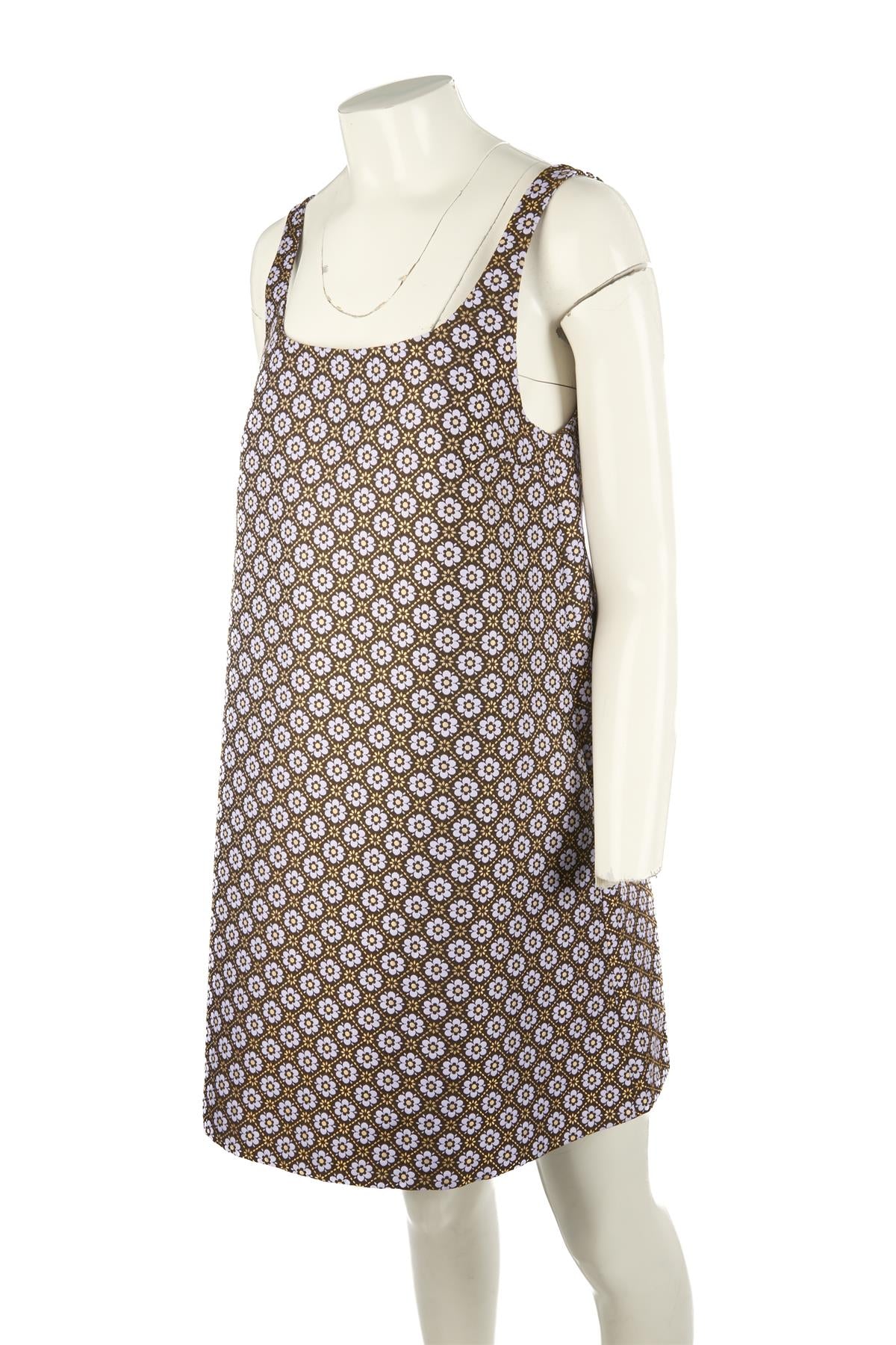 PAUL & JOE BROWN COTTON MINI DRESS FR 38 UK 10 - Image 3