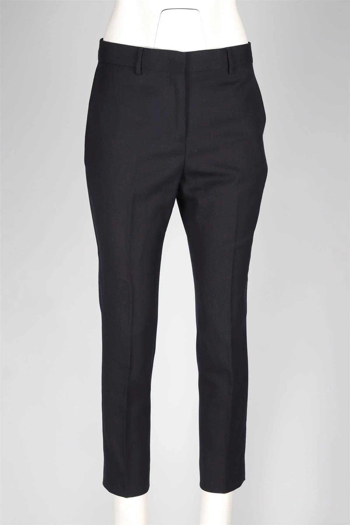PAUL SMITH BLACK WOOL STRAIGHT LEG PANTS IT 42 UK 10 - Image 2