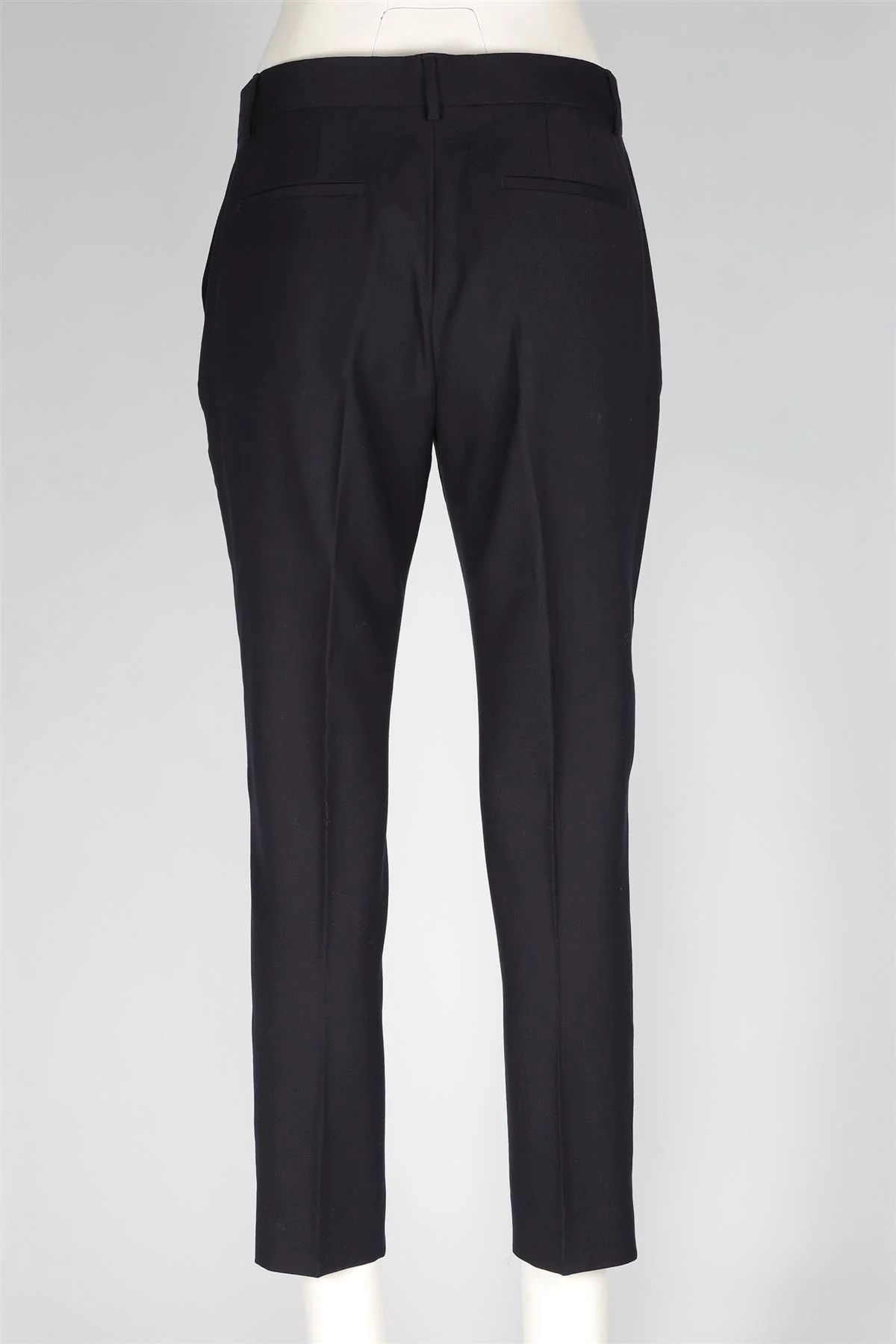 PAUL SMITH BLACK WOOL STRAIGHT LEG PANTS IT 42 UK 10 - Image 4