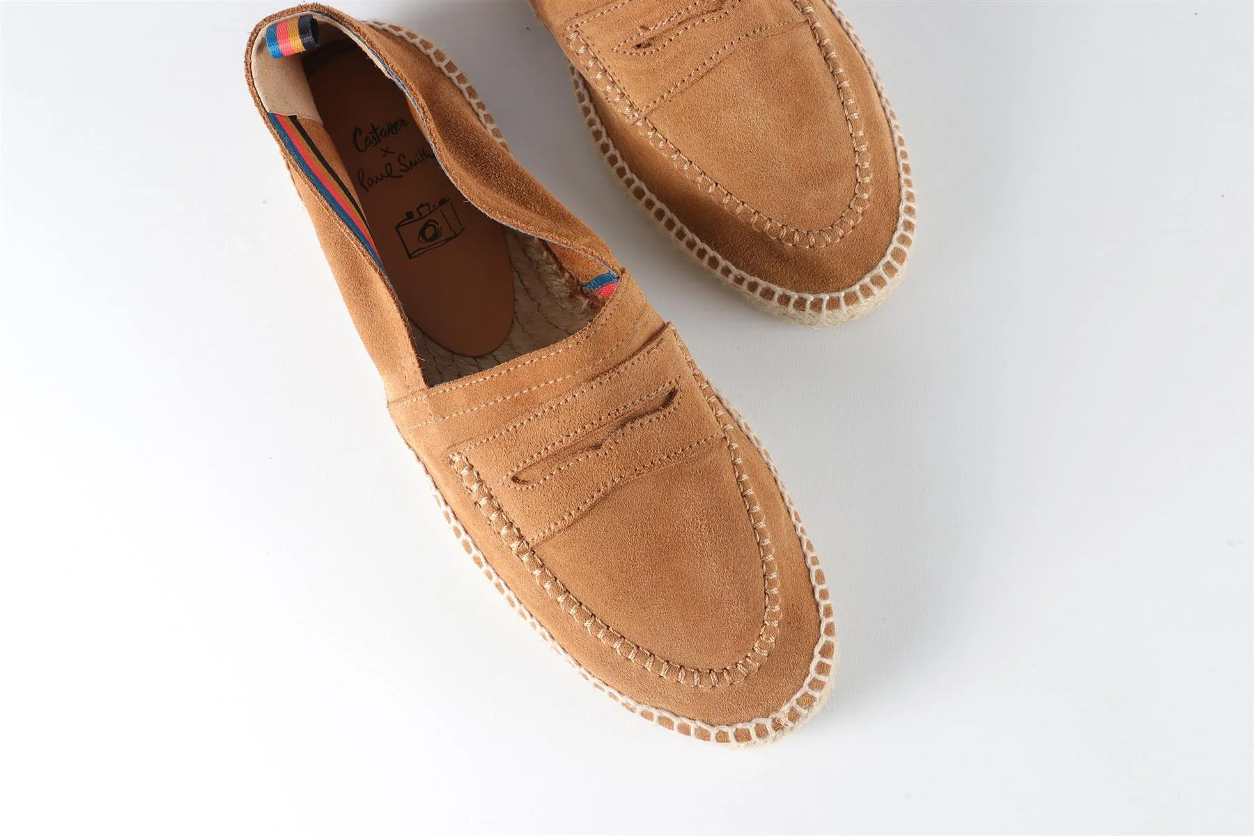 PAUL SMITH + CASTANER BROWN MEN'S SUEDE ESPADRILLES EU 41 UK 7 US 8 - Image 4