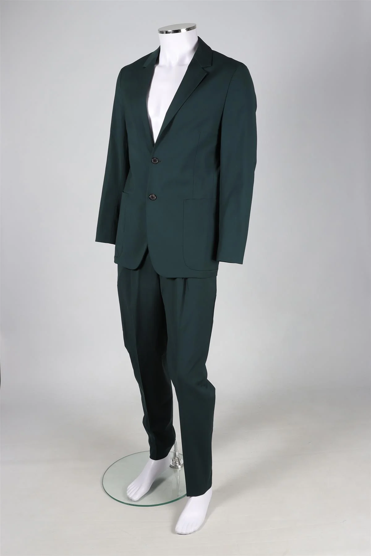 PAUL SMITH GREEN MEN'S WOOL TWO PIECE SUIT UK 36 W30 - Image 3