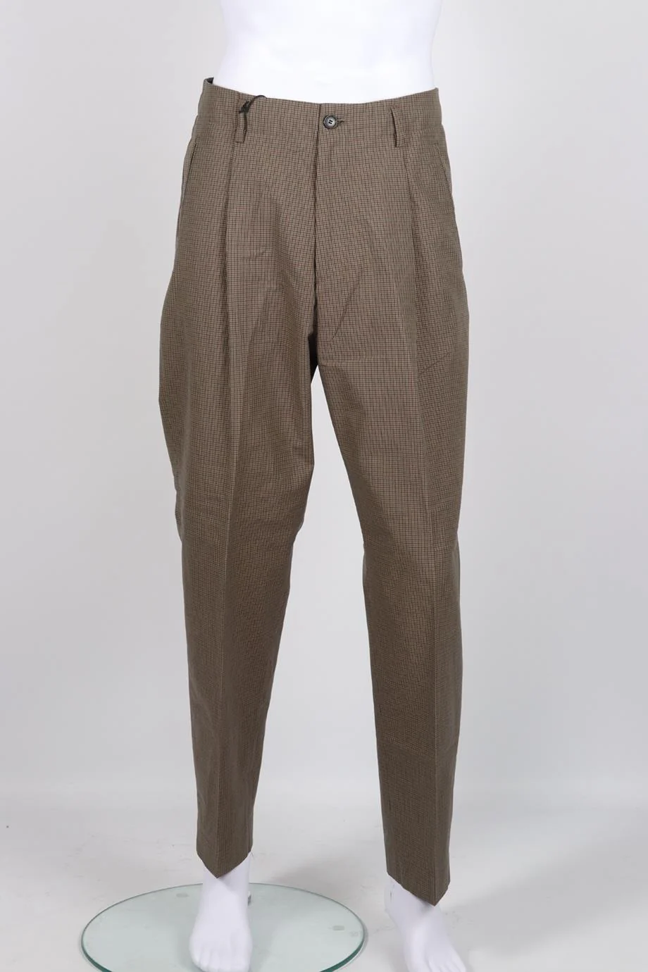 PAUL SMITH MEN'S CHECKED COTTON STRAIGHT LEG PANTS UK/US W32 - Image 2