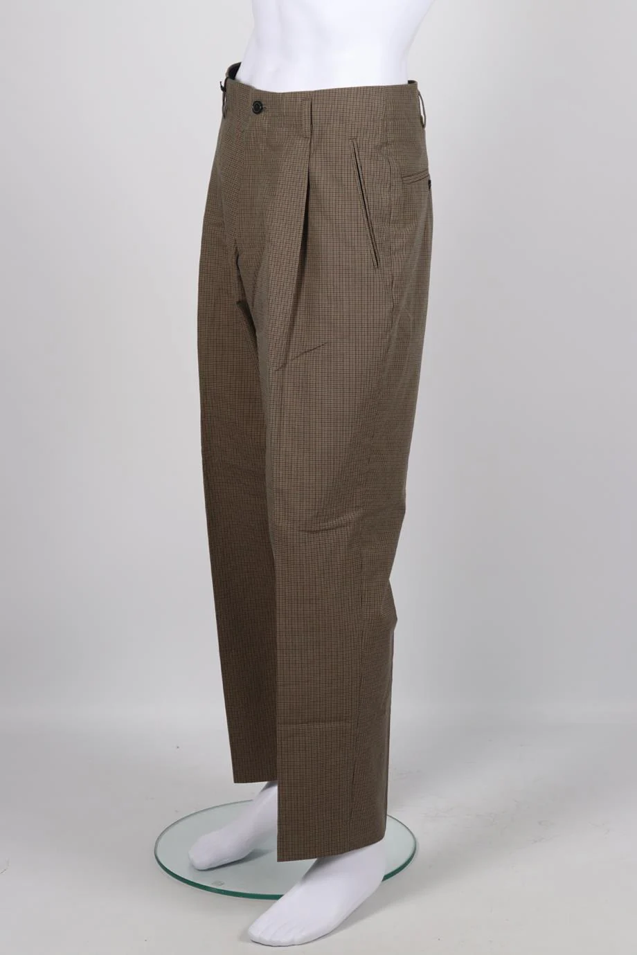 PAUL SMITH MEN'S CHECKED COTTON STRAIGHT LEG PANTS UK/US W32 - Image 3