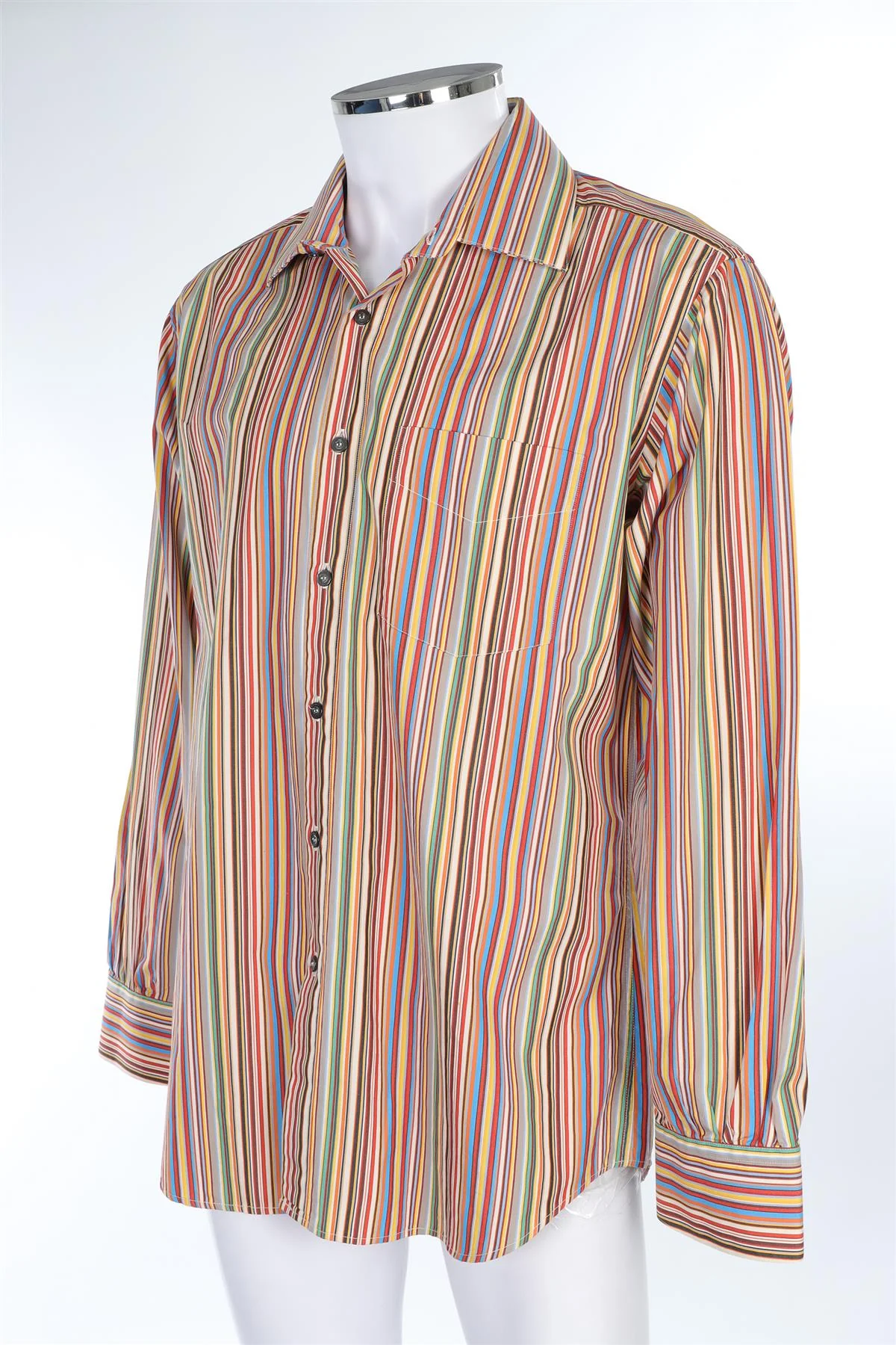 PAUL SMITH MULTI MEN'S COTTON SHIRT UK 17/43 - Image 3