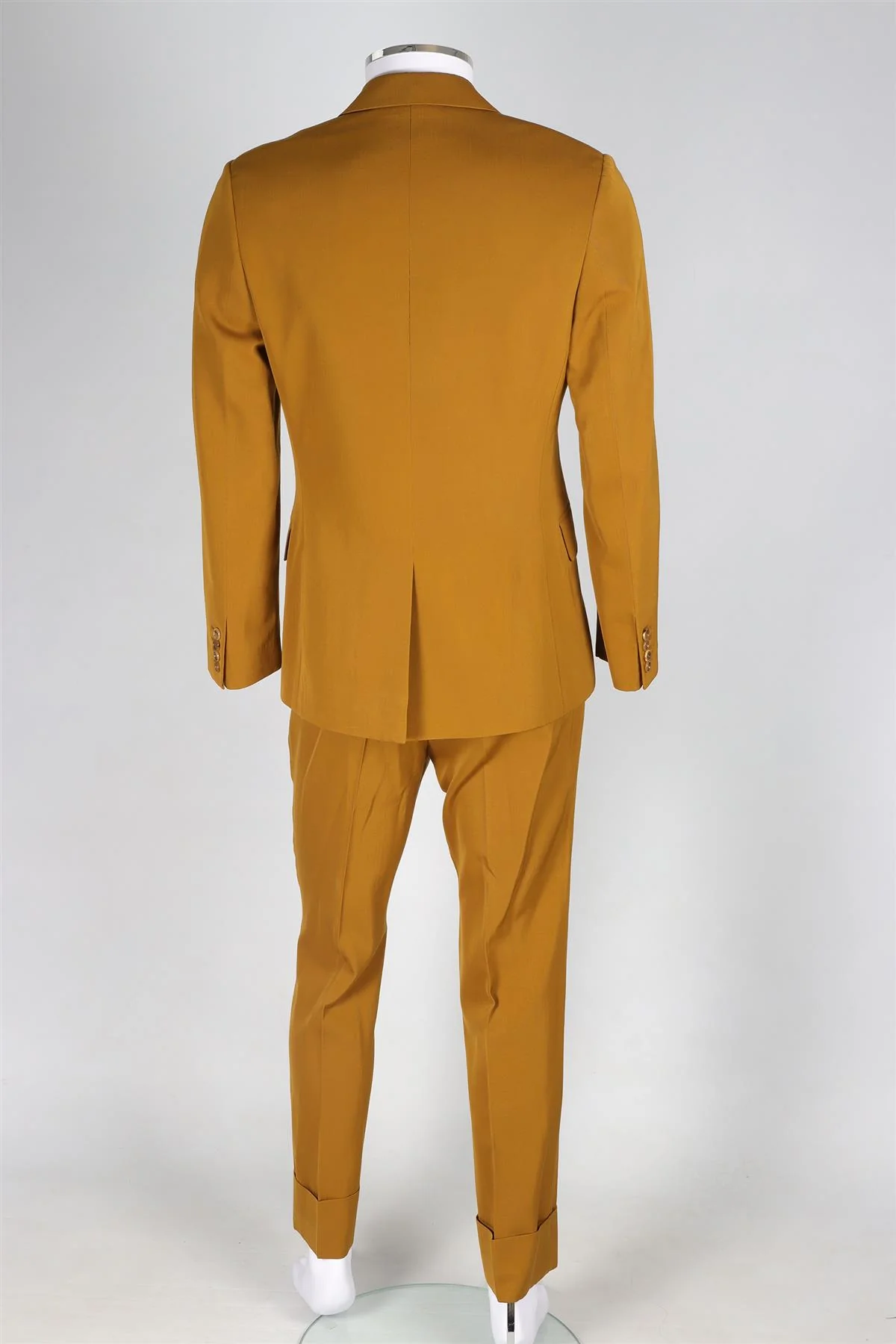 PAUL SMITH MUSTARD MEN'S WOOL TWO PIECE SUIT UK/US CHEST 36/W30 - Image 4