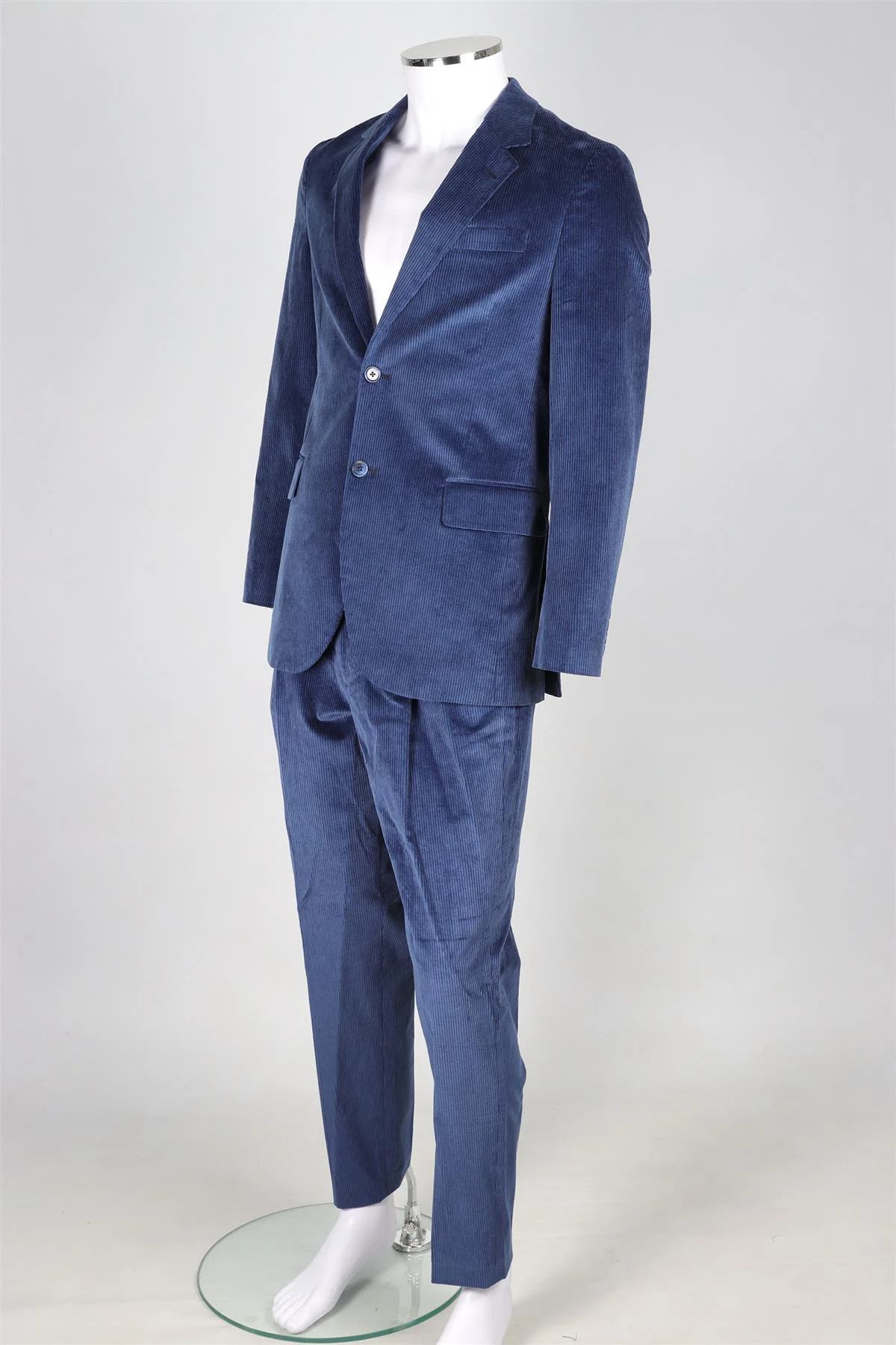 PAUL SMITH NAVY MEN'S CORDUROY TWO PIECE SUIT UK/US CHEST 36/W30 - Image 3