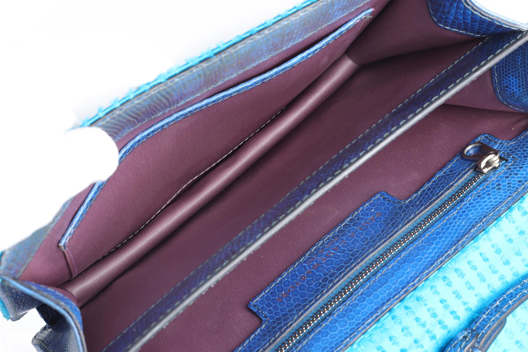 PAULA CADEMATORI BLUE LEATHER BAG - Image 12