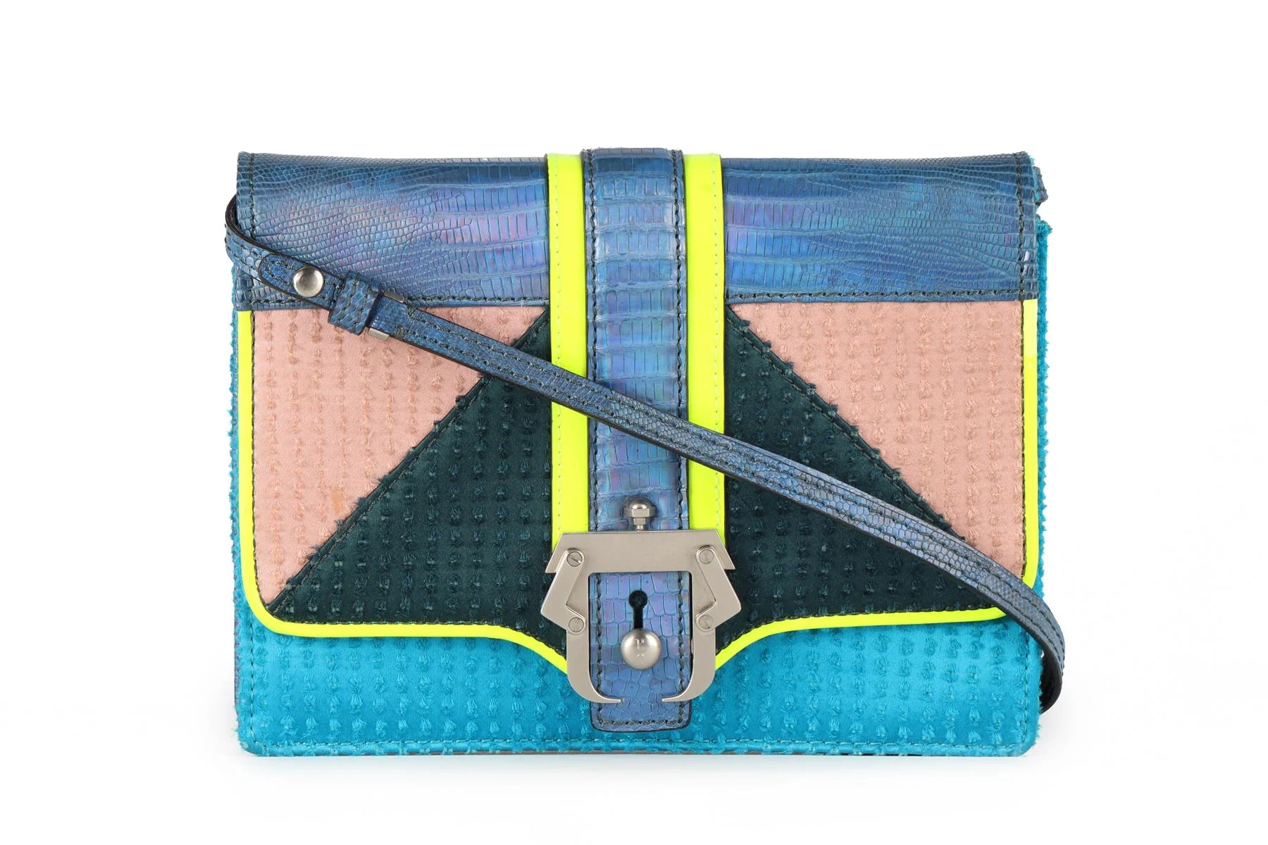 PAULA CADEMATORI BLUE LEATHER BAG - Image 2