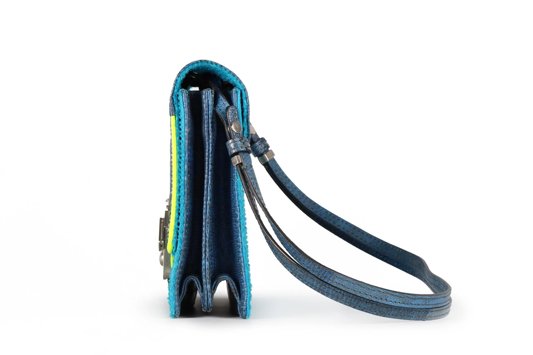 PAULA CADEMATORI BLUE LEATHER BAG - Image 5