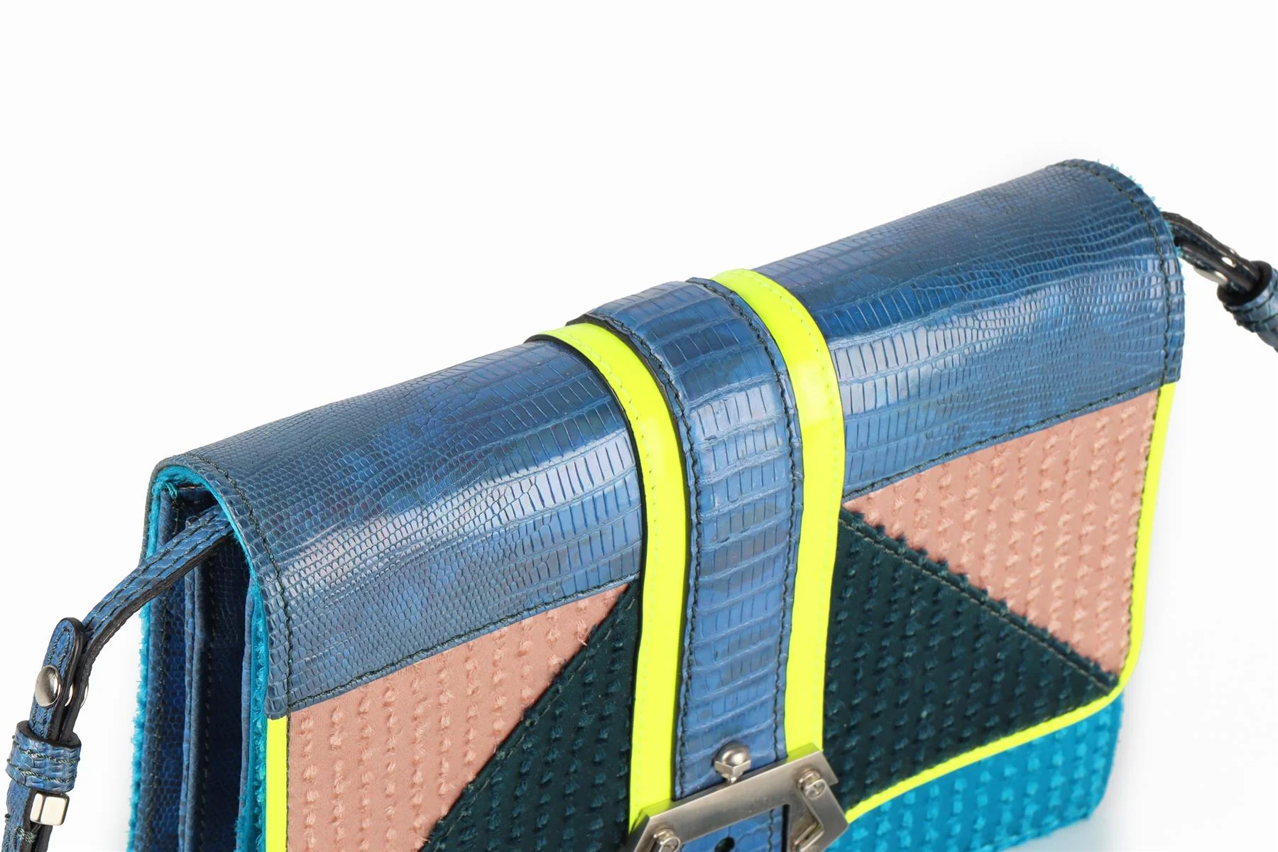 PAULA CADEMATORI BLUE LEATHER BAG - Image 9