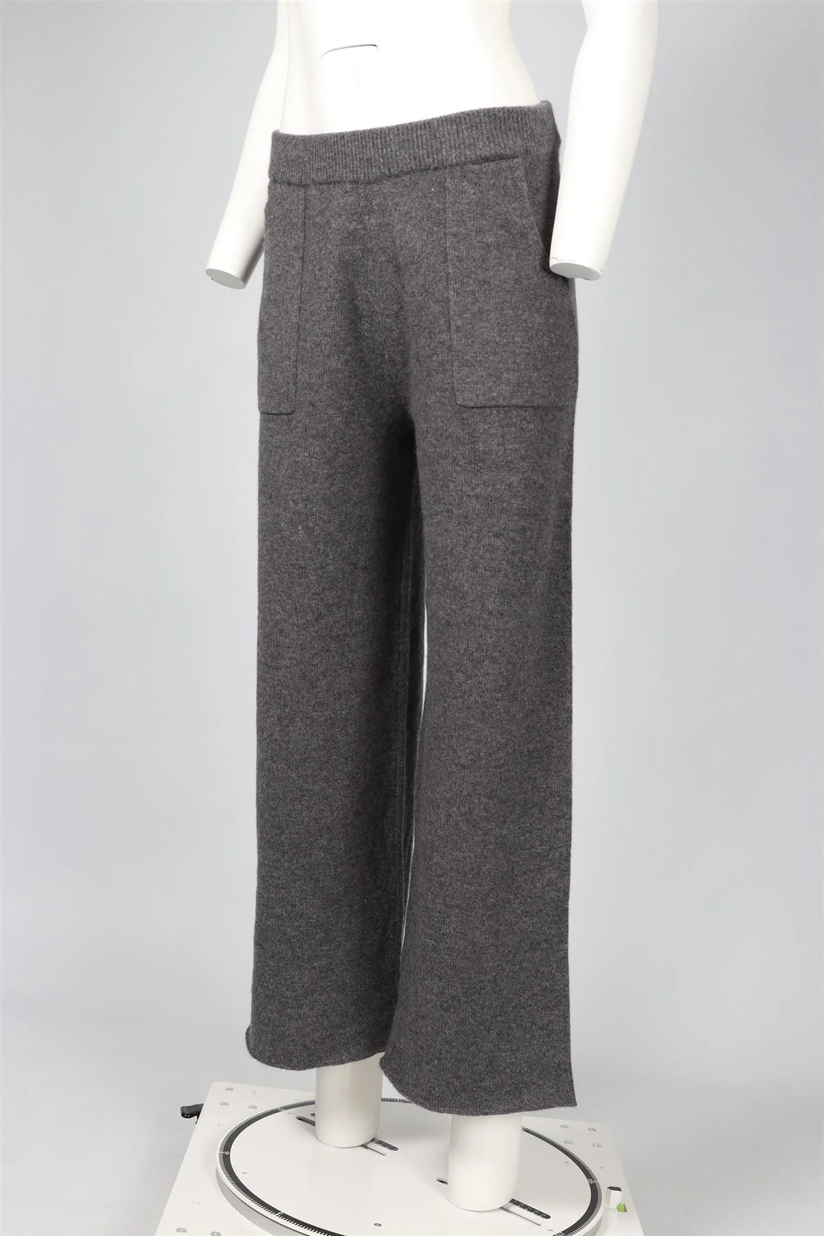 PAULIE GREY CASHMERE TAPERED PANTS LARGE - Image 3