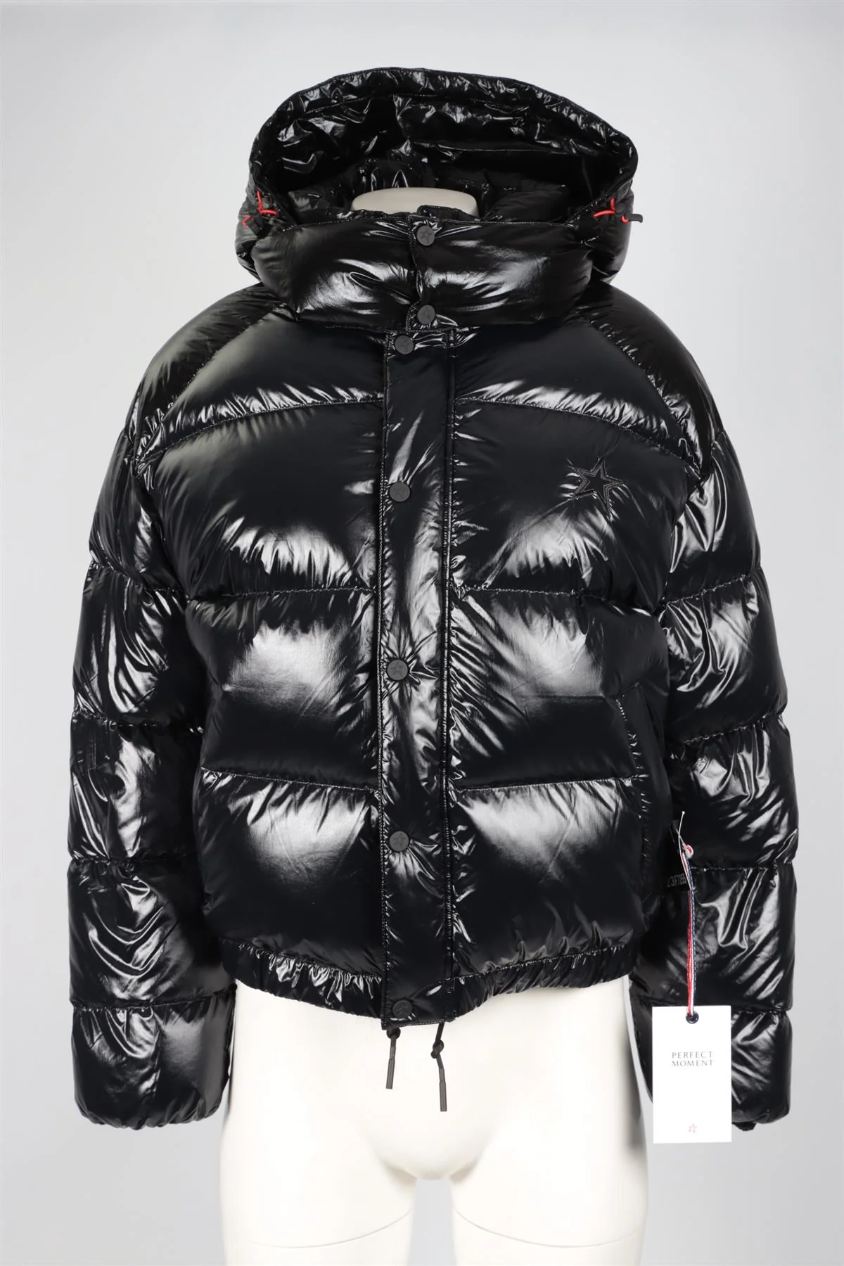 PERFECT MOMENT BLACK PADDED DOWN JACKET MEDIUM - Image 2