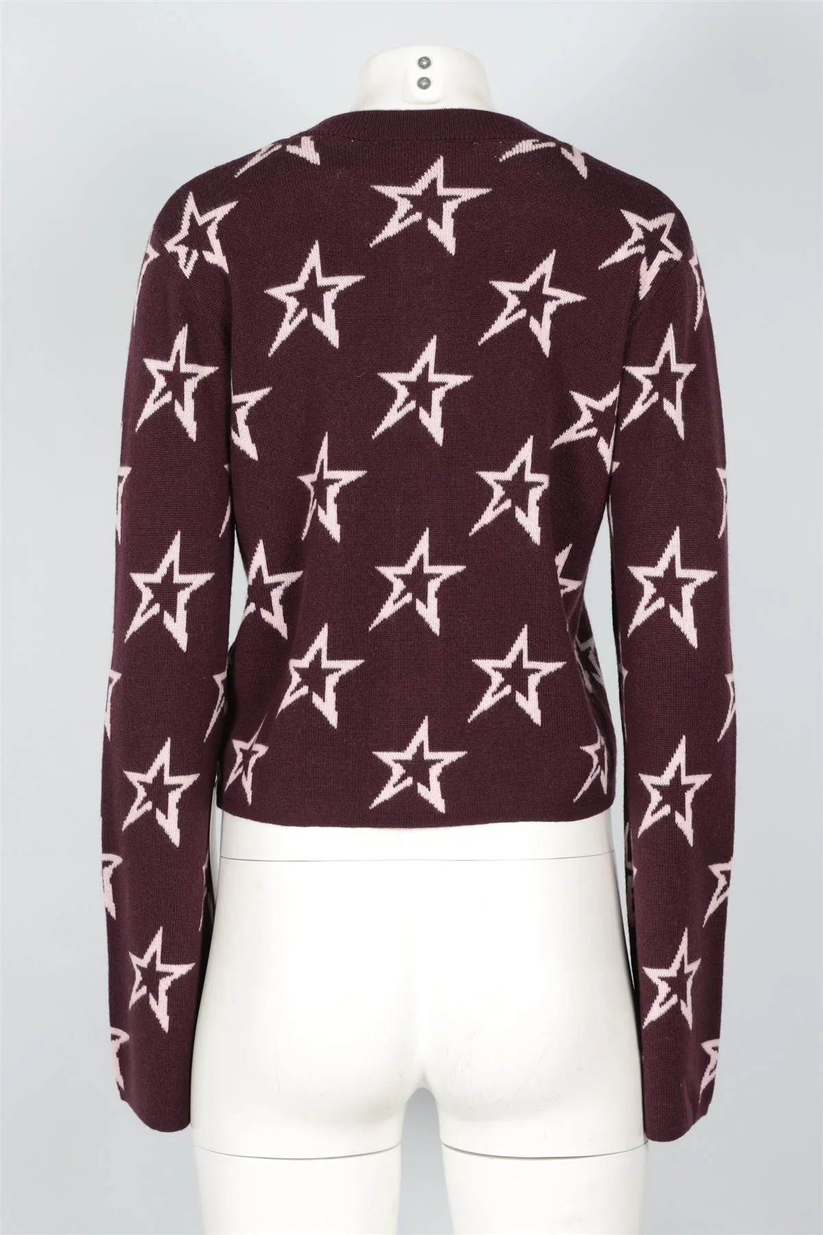 PERFECT MOMENT BURGUNDY WOOL CARDIGAN LARGE - Image 4