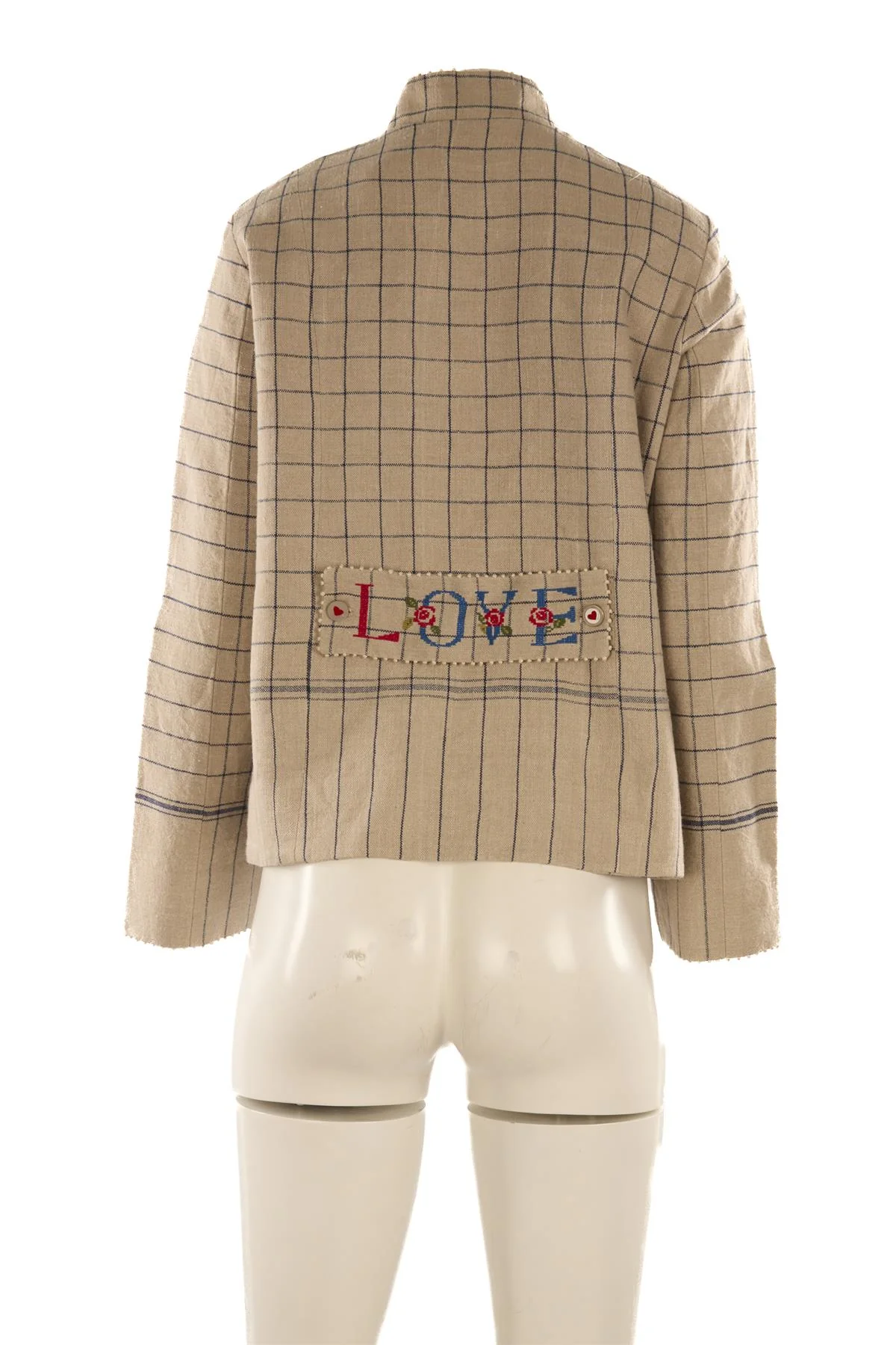 PÉRO BEIGE HEMP BLAZER SMALL - Image 4