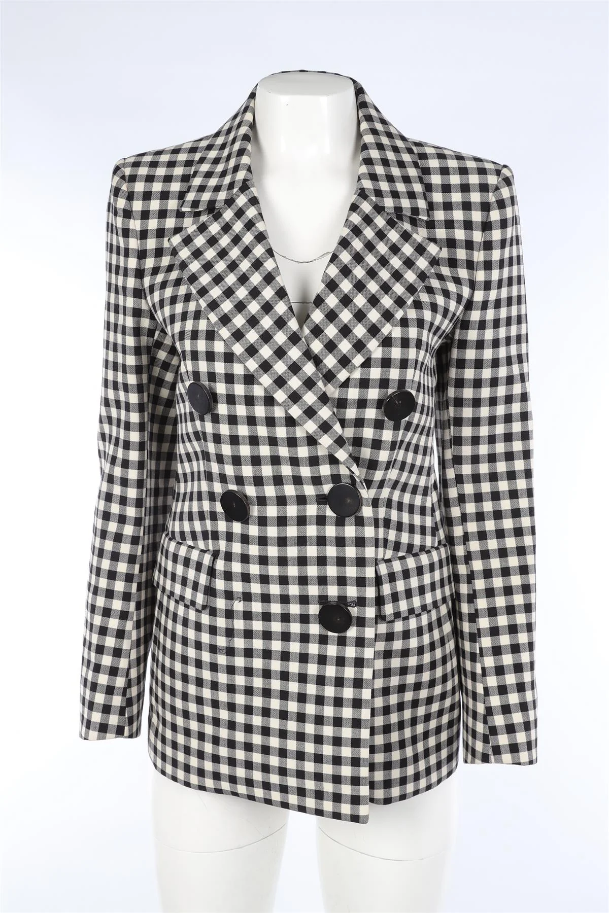 PETAR PETROV BLACK WOOL BLAZER FR 38 UK 10 - Image 2