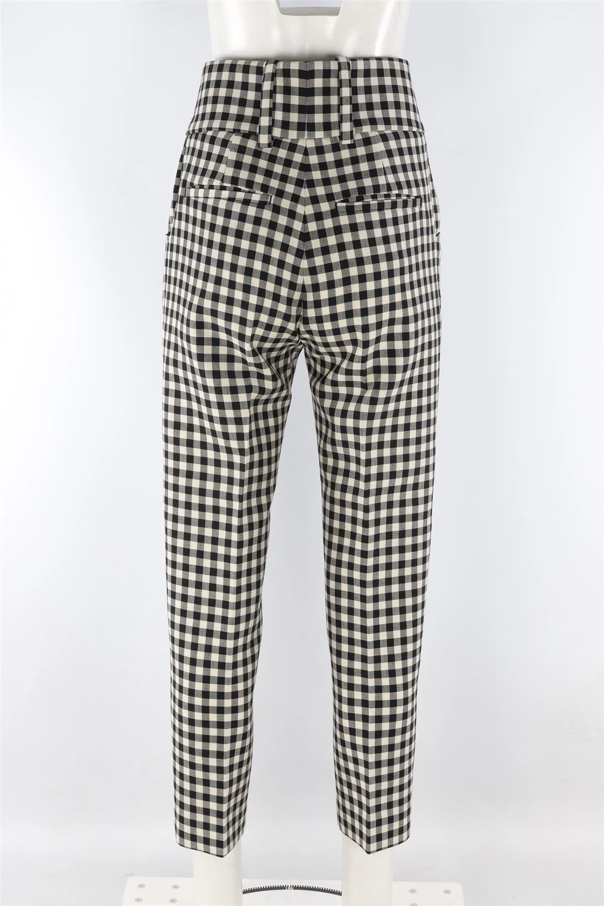 PETAR PETROV BLACK WOOL STRAIGHT LEG PANTS FR 36 UK 8 - Image 4