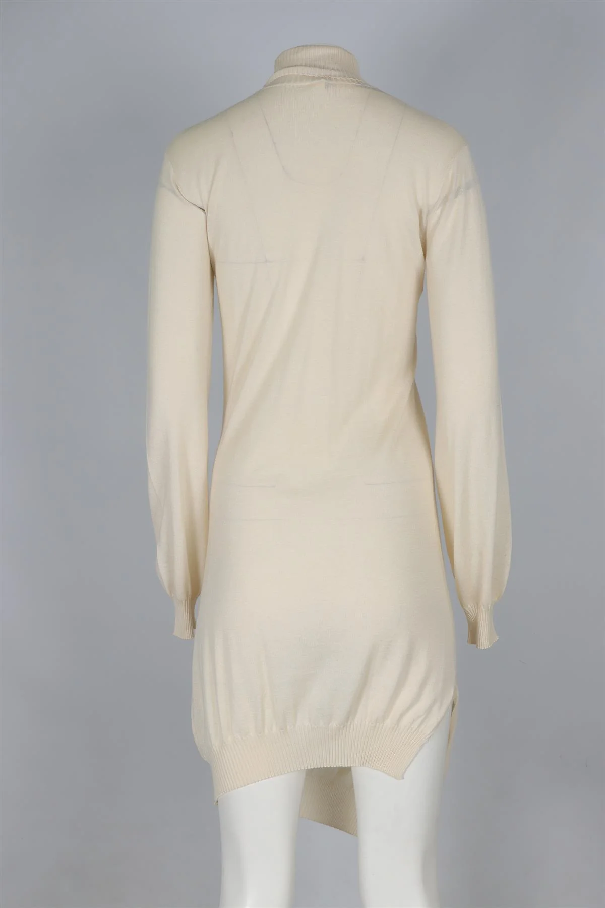 PETAR PETROV CREAM CASHMERE MIDI DRESS FR 36 UK 8 - Image 4