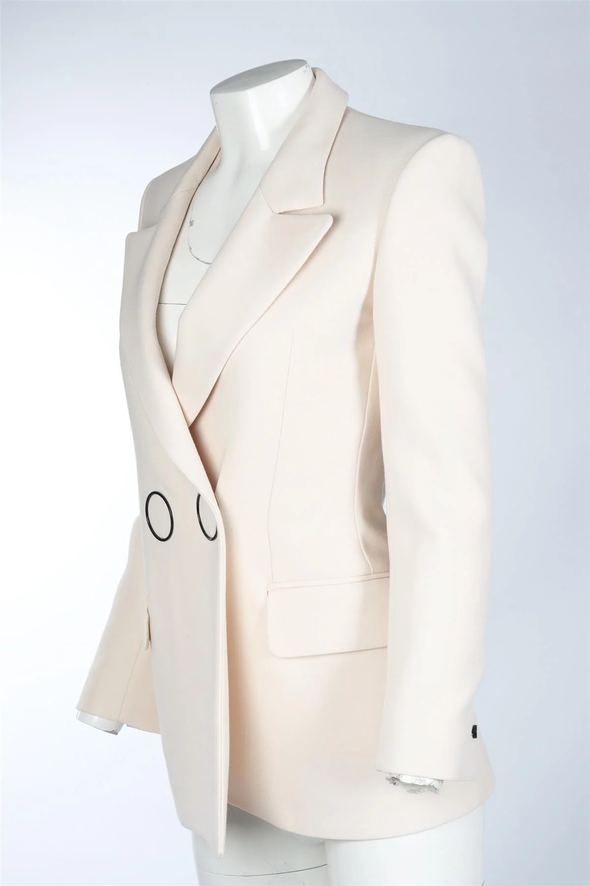 PETAR PETROV CREAM WOOL BLAZER FR 34 UK 6 - Image 3