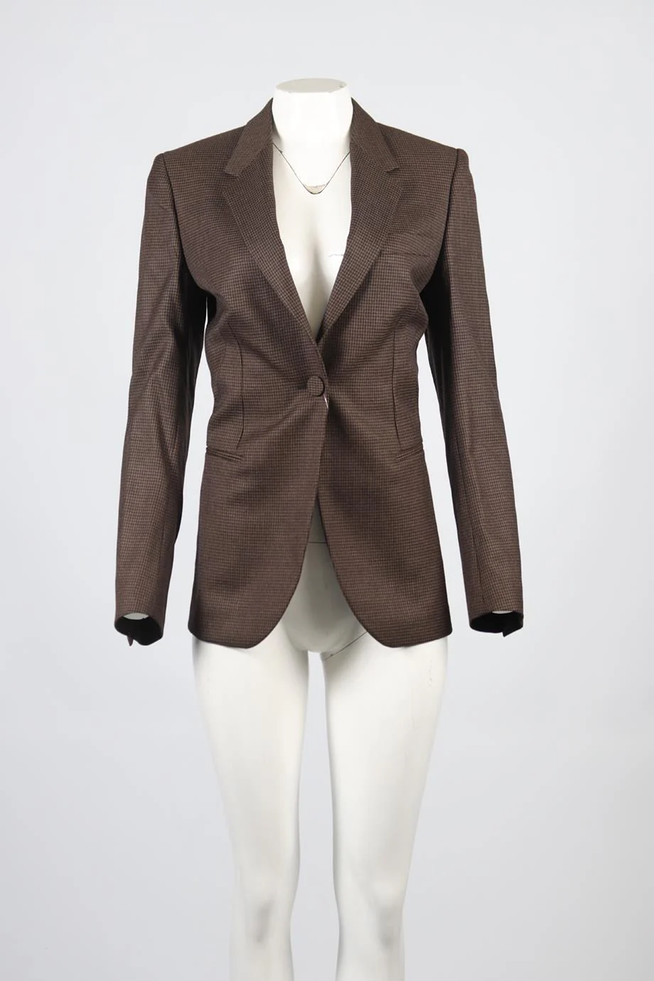 PETAR PETROV HOUNDSTOOTH WOOL BLAZER FR 34 UK 6 - Image 2