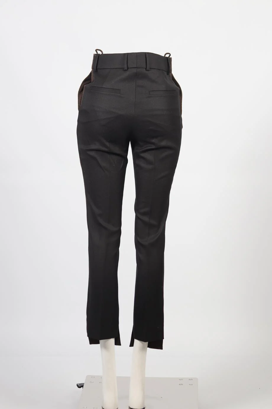 PETAR PETROV HOUNDSTOOTH WOOL STRAIGHT LEG PANTS FR 36 UK 8 - Image 4