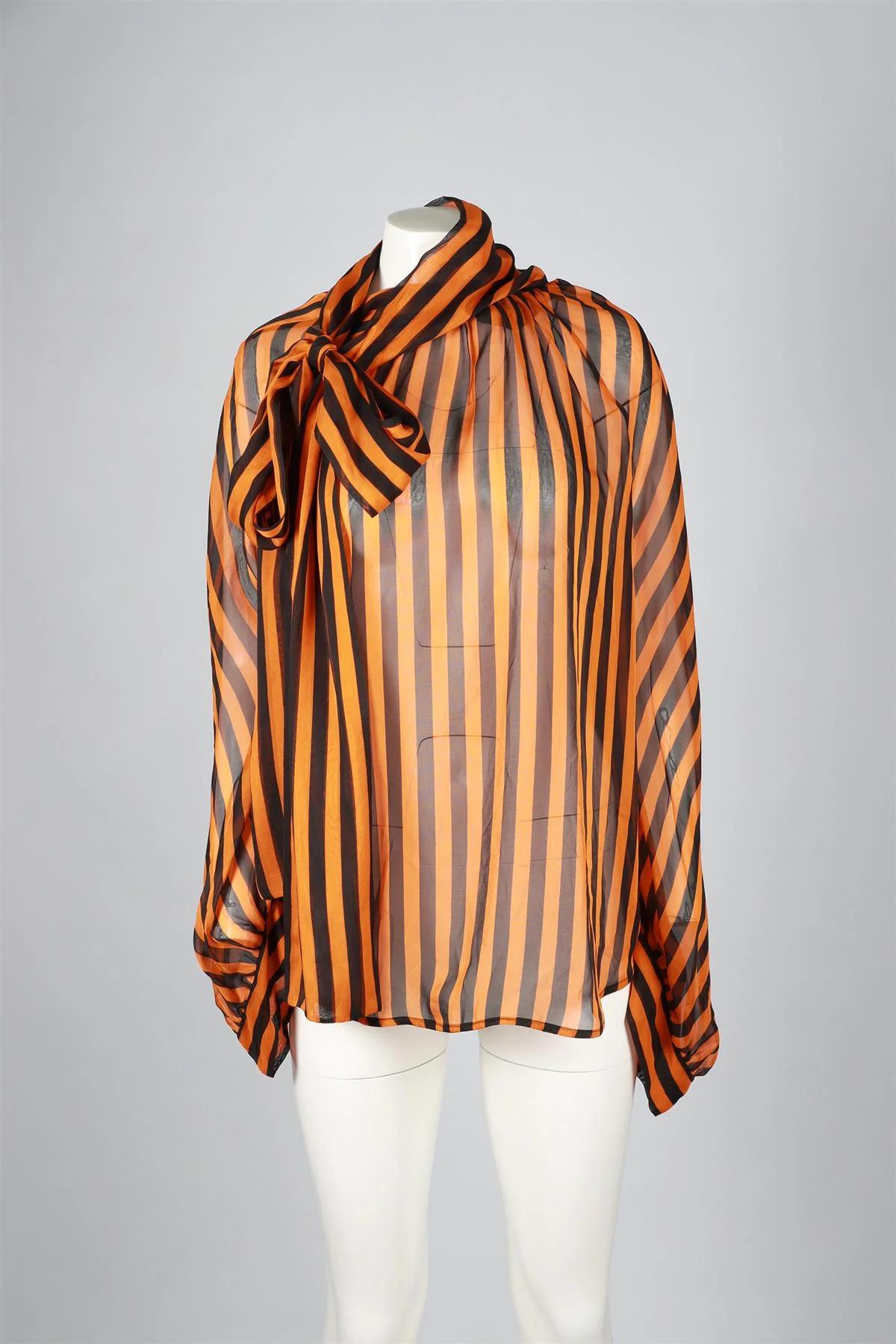 PETAR PETROV ORANGE AND BLACK SILK TOP IT 38 UK 6 - Image 2