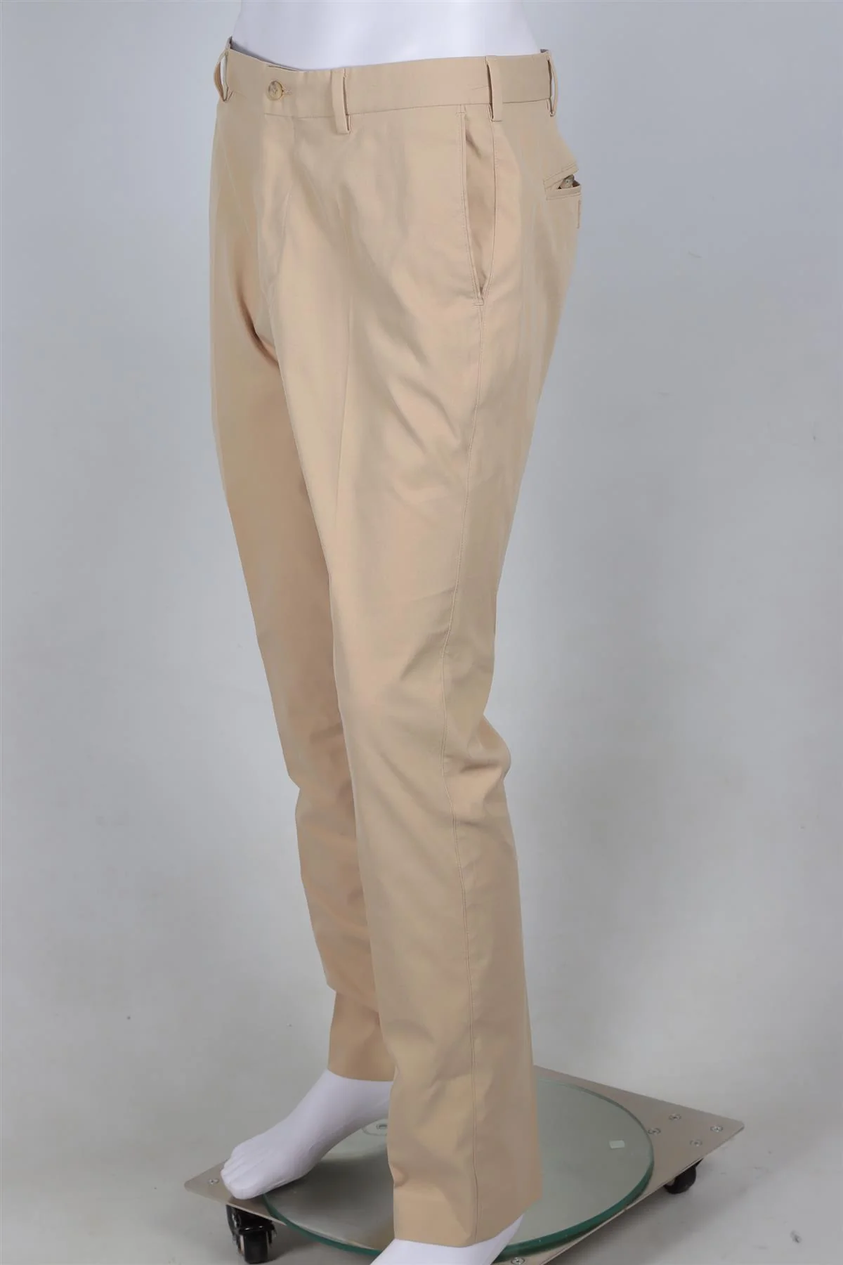 PETER MILLAR BEIGE MEN'S WOVEN STRAIGHT LEG PANTS UK/US WAIST 32 - Image 3