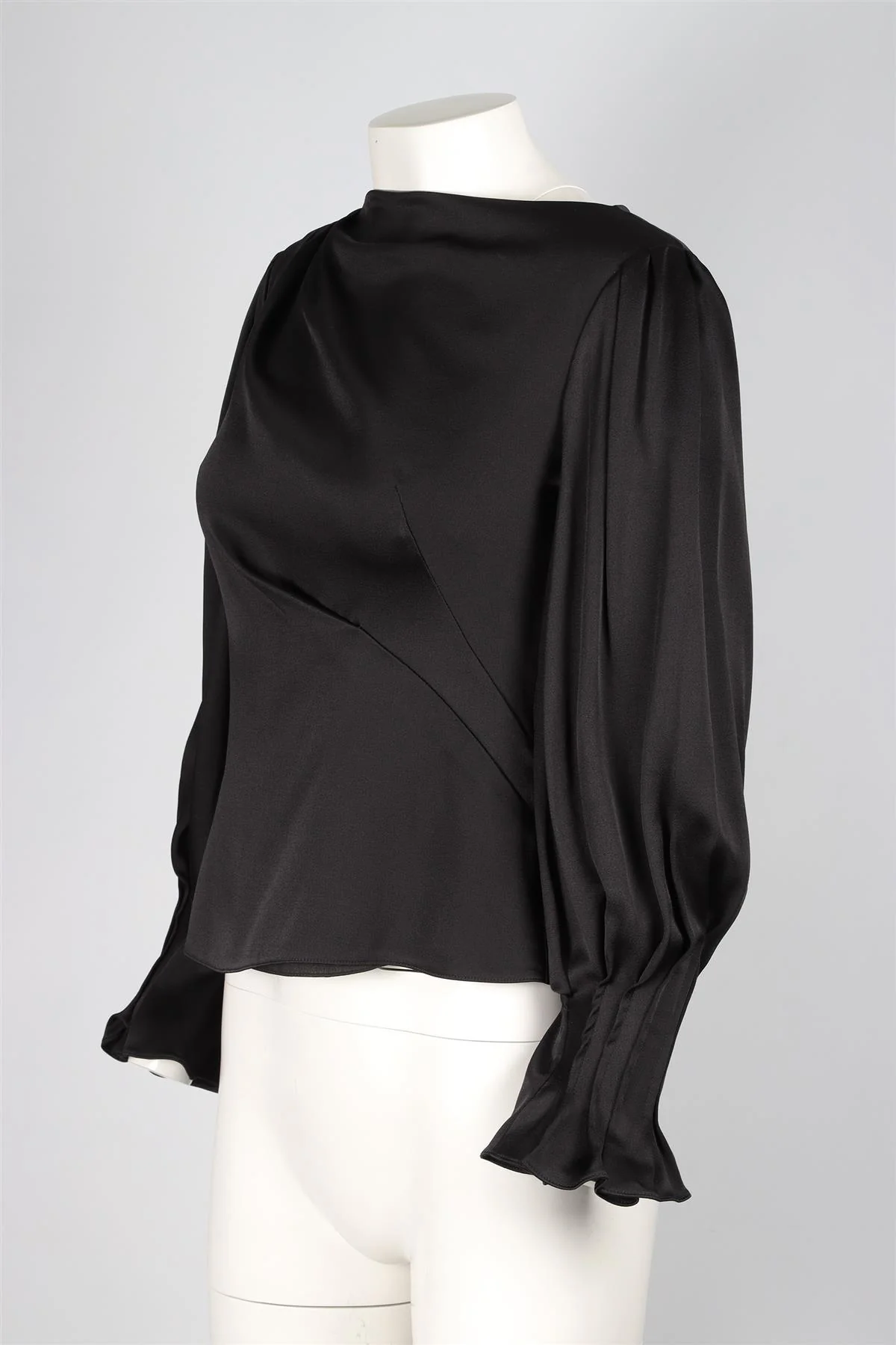 PETER PILOTTO BLACK SATIN TOP UK 8 - Image 3