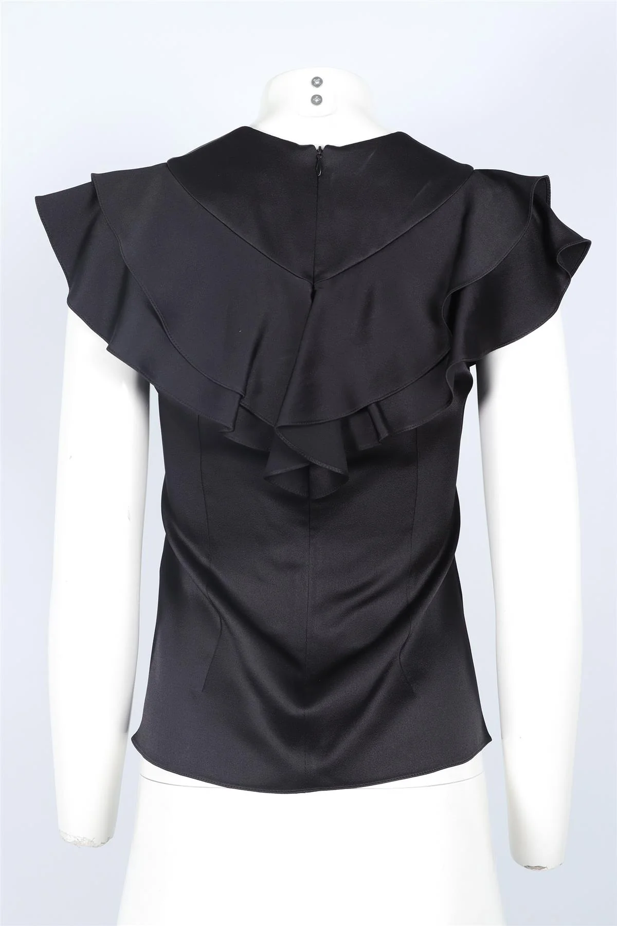 PETER PILOTTO BLACK SILK TOP UK 4 - Image 4