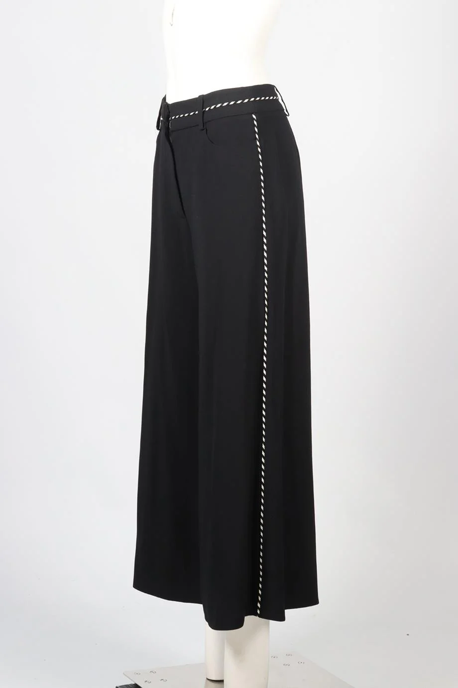 PETER PILOTTO CREPE WIDE LEG PANTS UK 10 - Image 3