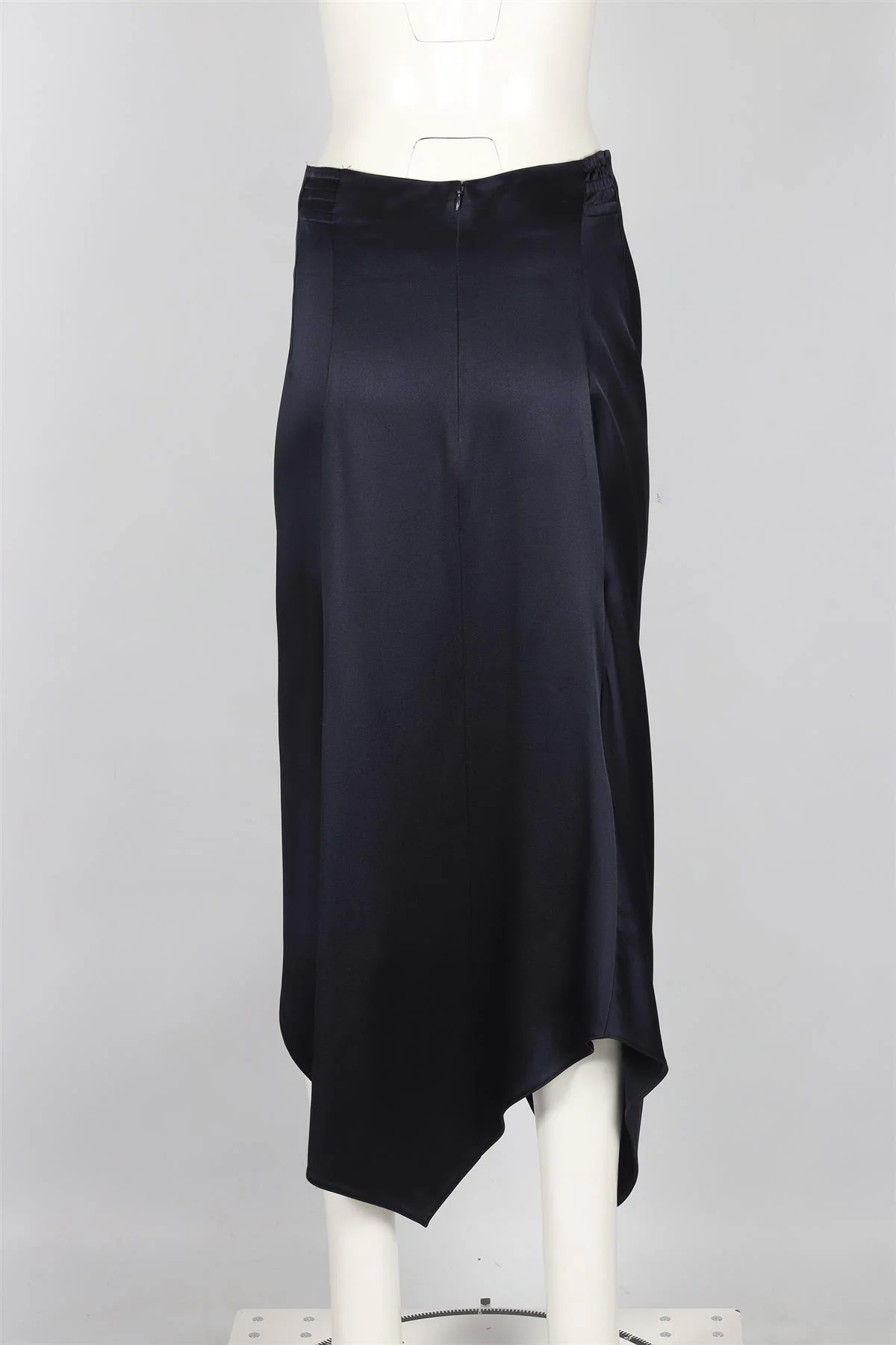 PETER PILOTTO NAVY SATIN MAXI SKIRT UK 8 - Image 4