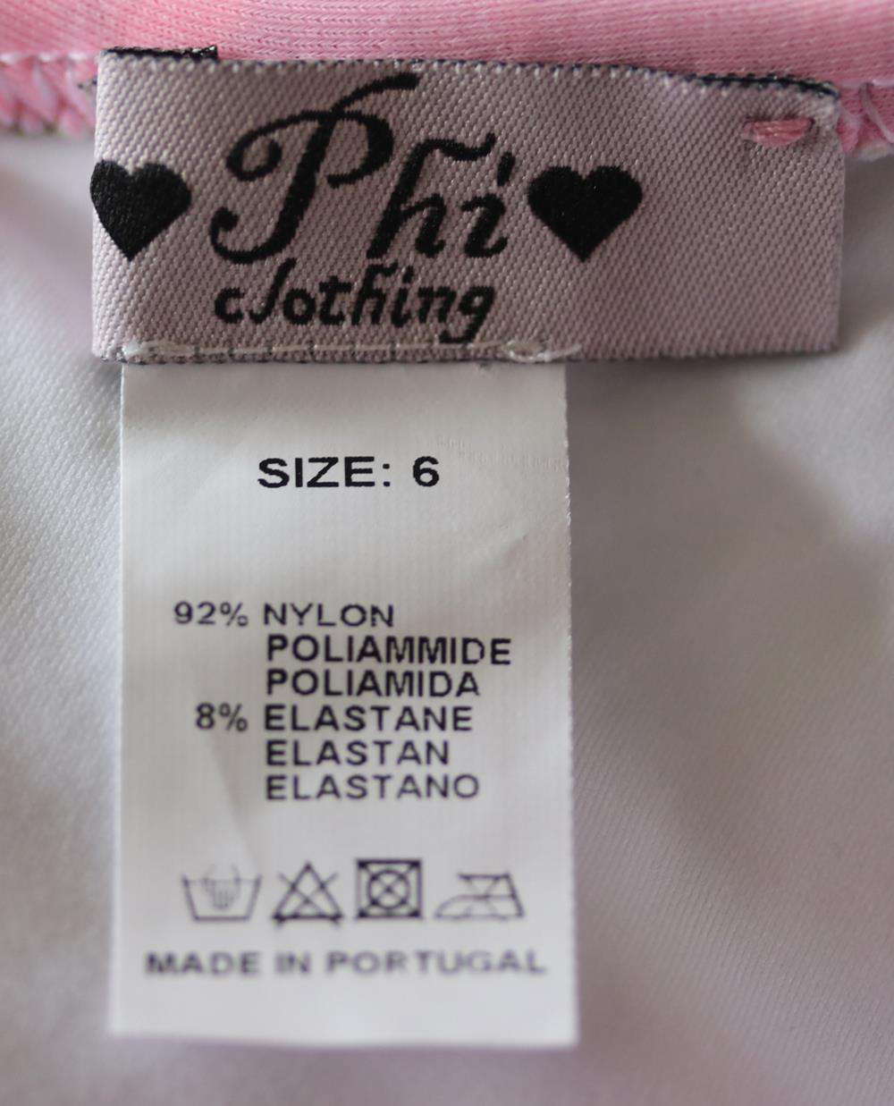 PHI CLOTHING KIDS GIRLS STRAWBERRY RUFFLE SWIMSUIT 6 YEARS - Image 4