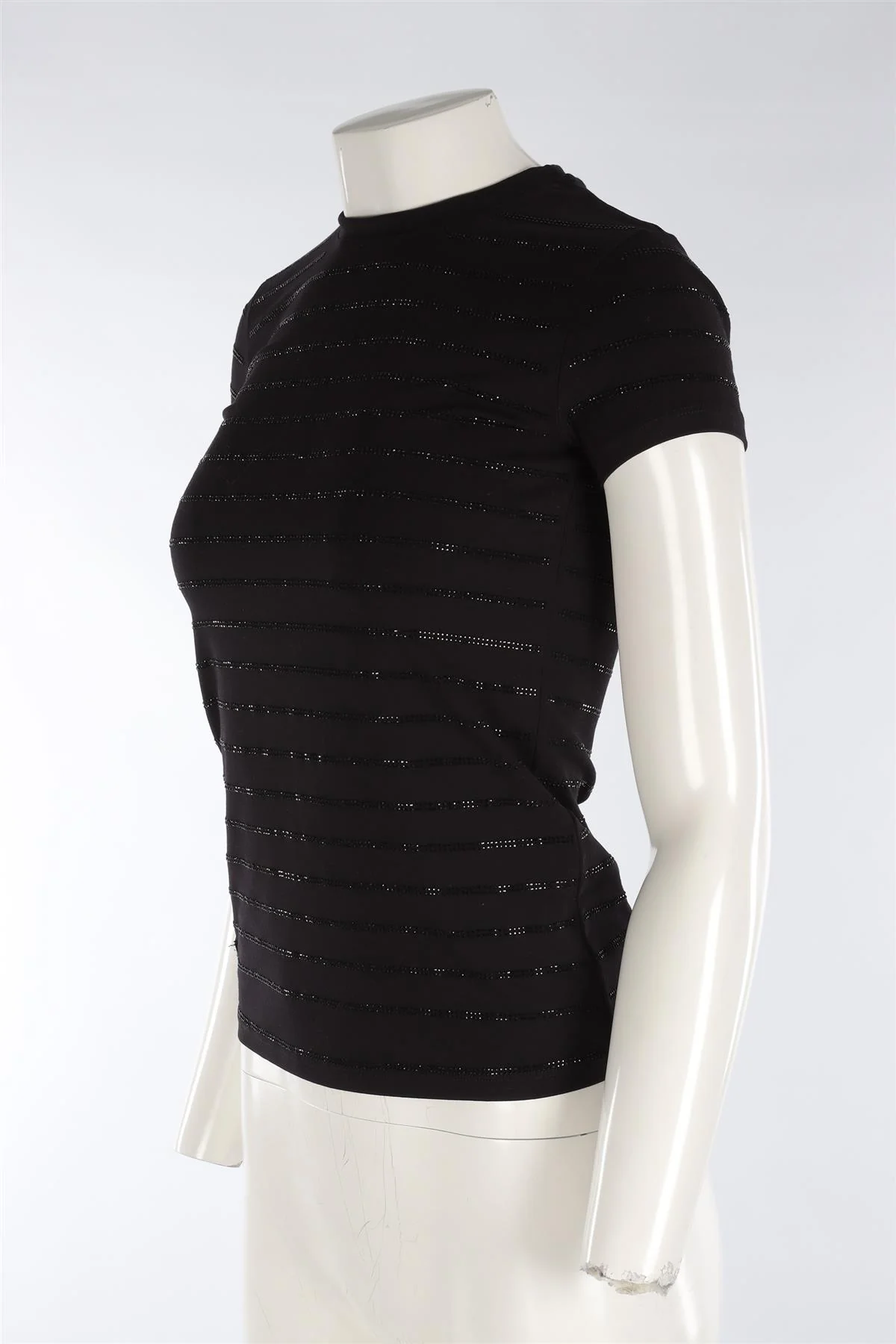 PHILIPP PLEIN BLACK COTTON T-SHIRT SMALL - Image 3