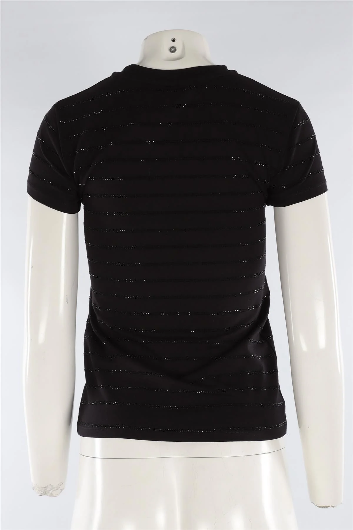 PHILIPP PLEIN BLACK COTTON T-SHIRT SMALL - Image 4