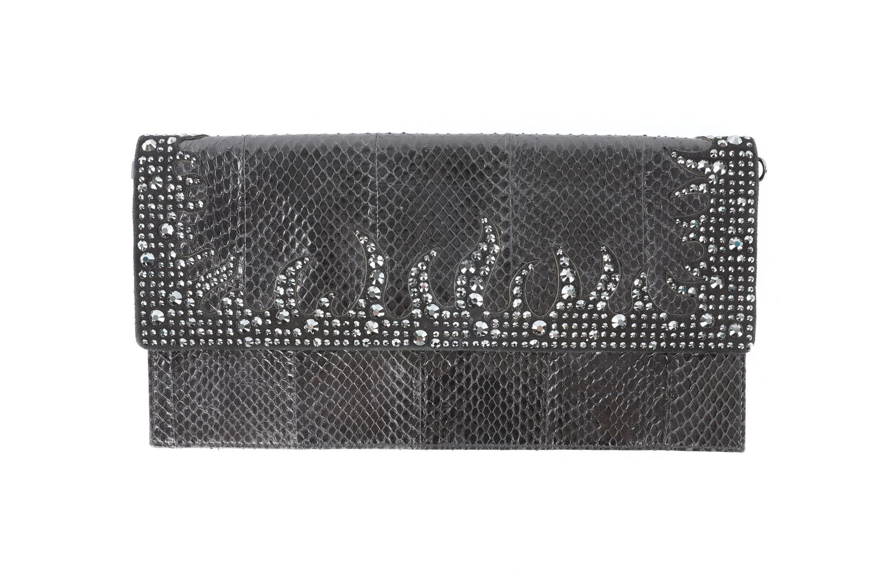 PHILIPP PLEIN BLACK LEATHER CLUTCH - Image 2