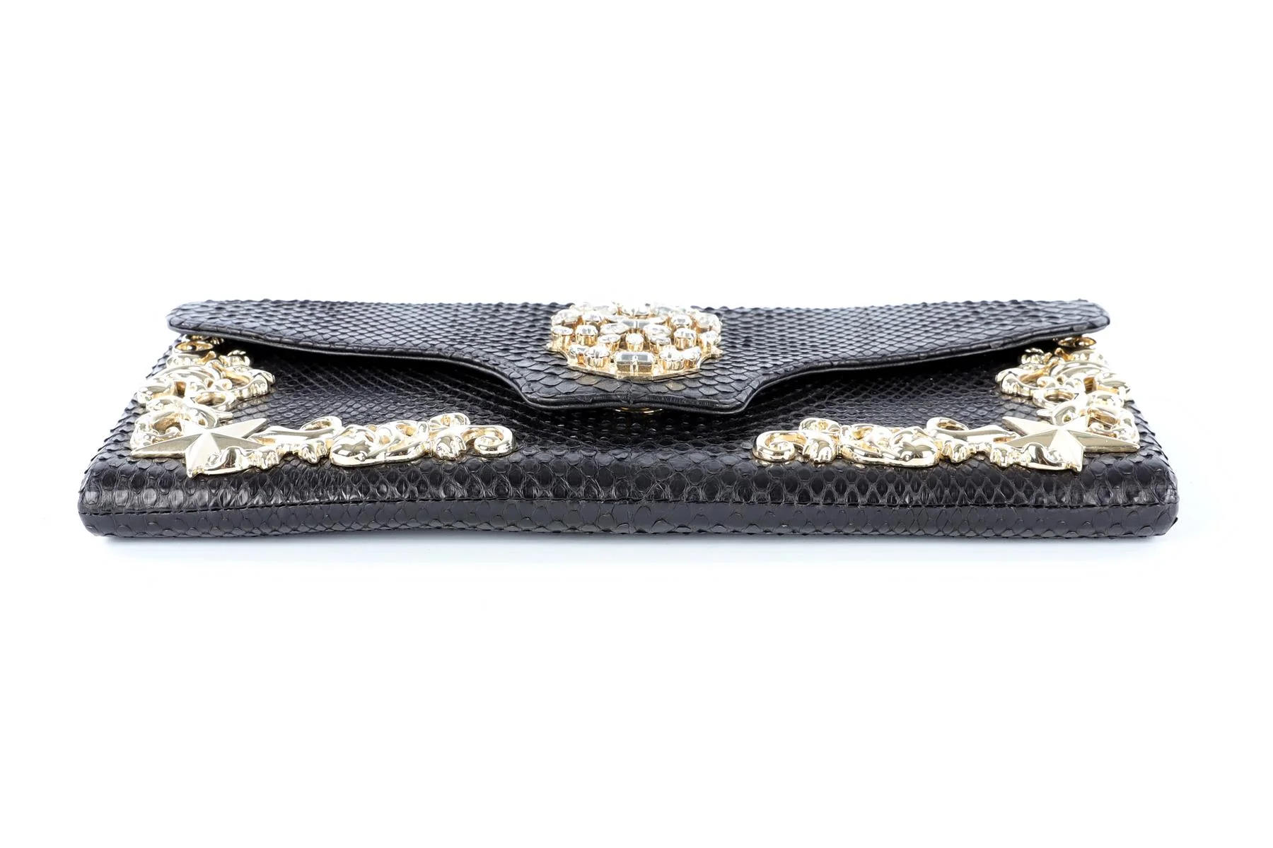 PHILIPP PLEIN BLACK PYTHON CLUTCH - Image 6