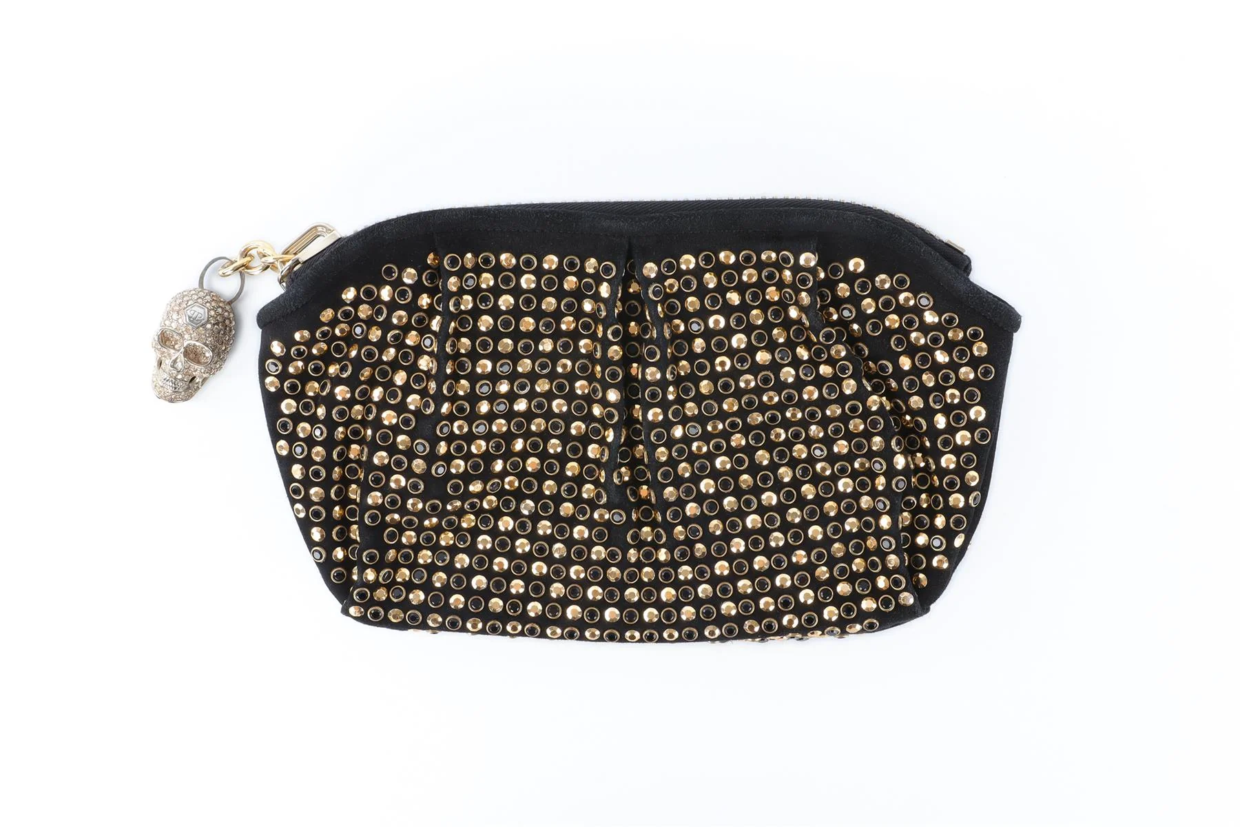 PHILIPP PLEIN BLACK SUEDE CLUTCH - Image 2